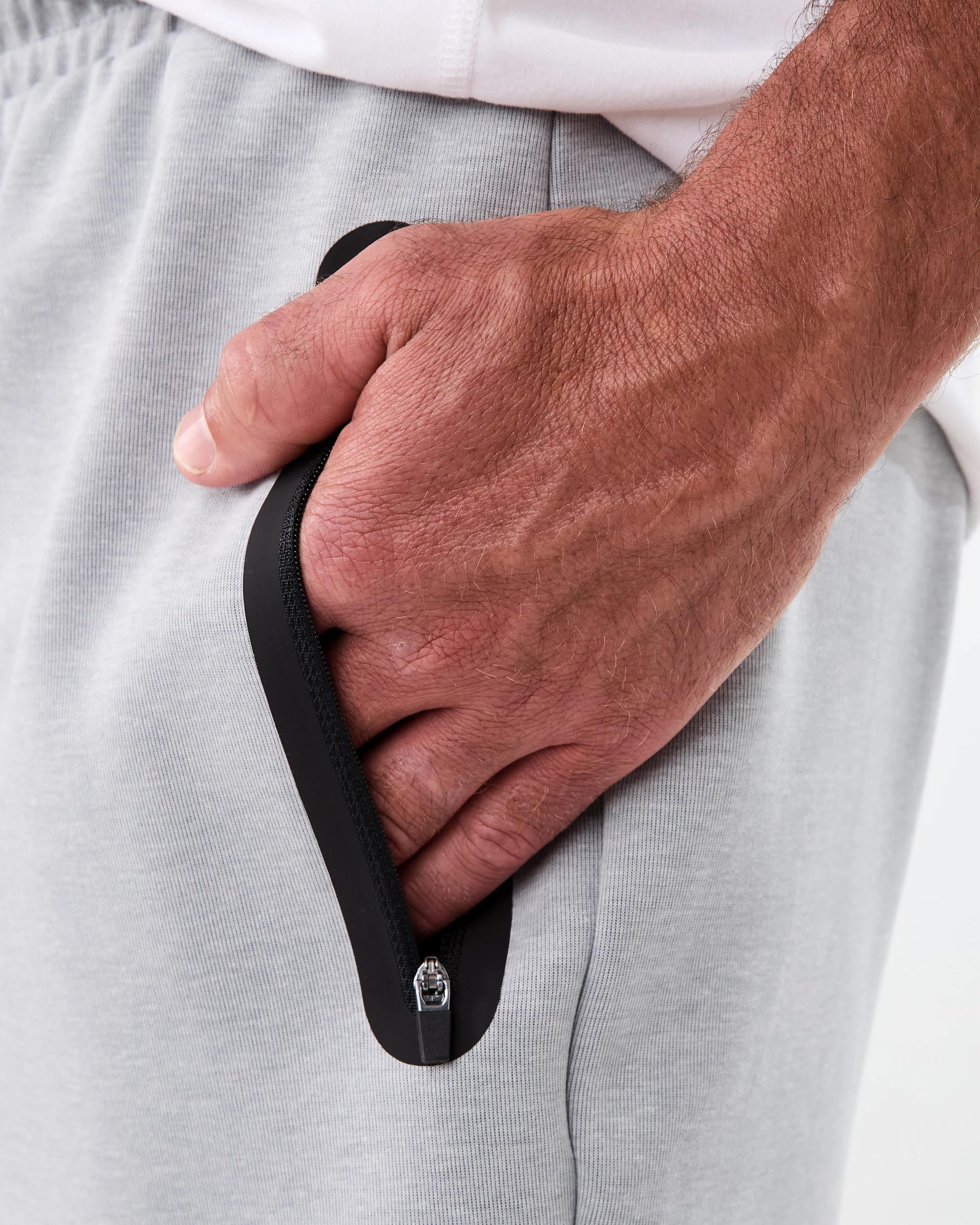 5 Active Mens Sports Shorts GREY MARLE CORE, 5 of 7