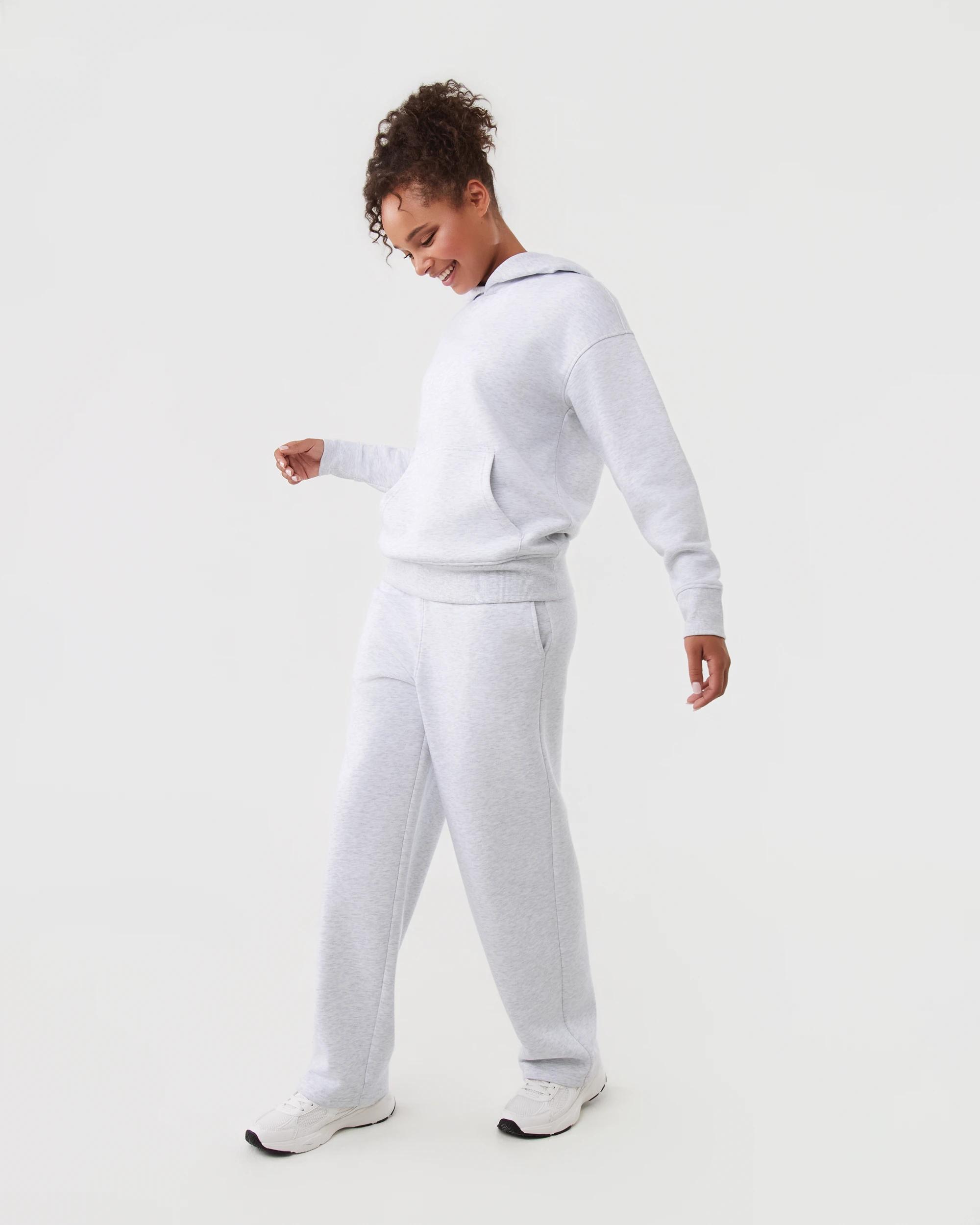 3 Active Womens Essential Straight Leg Trackpants Heather, 3 of 6