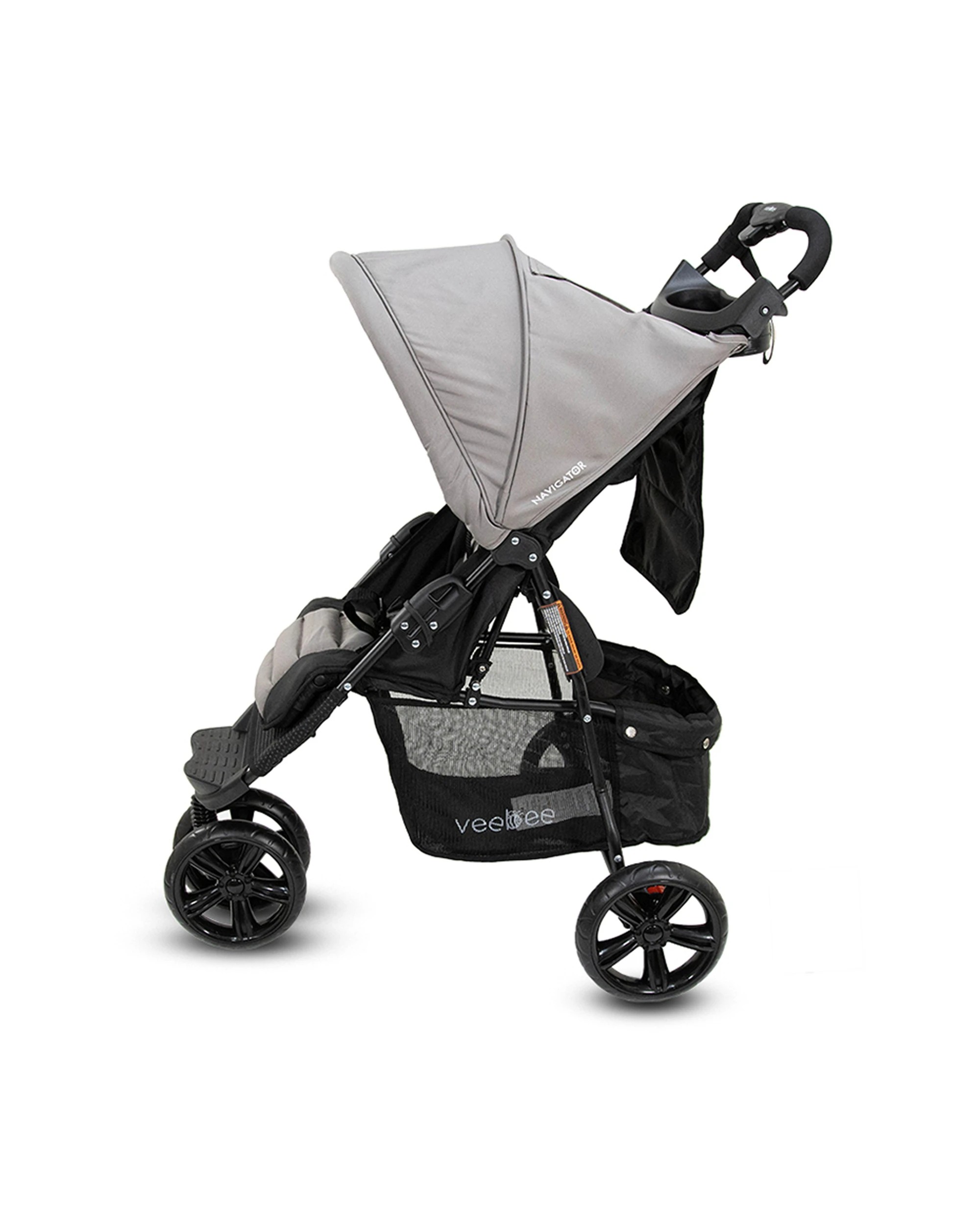 3 Vee Bee Navigator Foldable Stroller Pram Suitable From Birth Fauna 100cm
 - Grey, 3 of 9