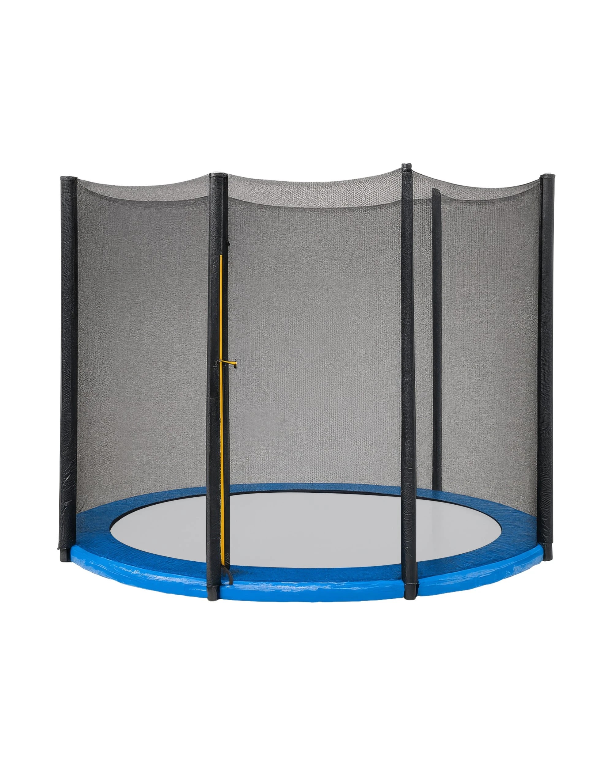 1 8ft Trampoline Replacement Safety Pad and Net Round 6 Poles Blue, 1 of 7