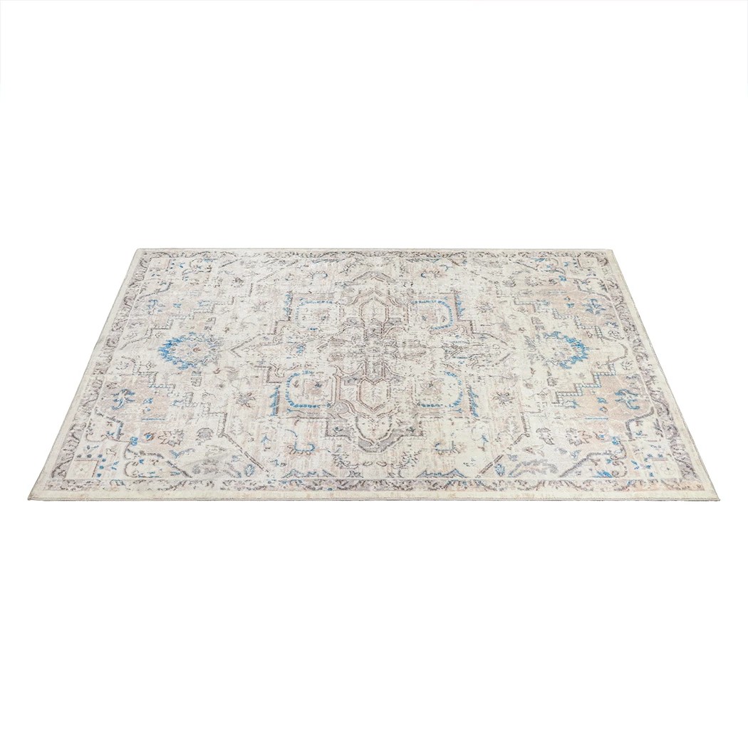 2 Marlow Machine Washable Distressed Area Rug Room Carpet, 2 of 8