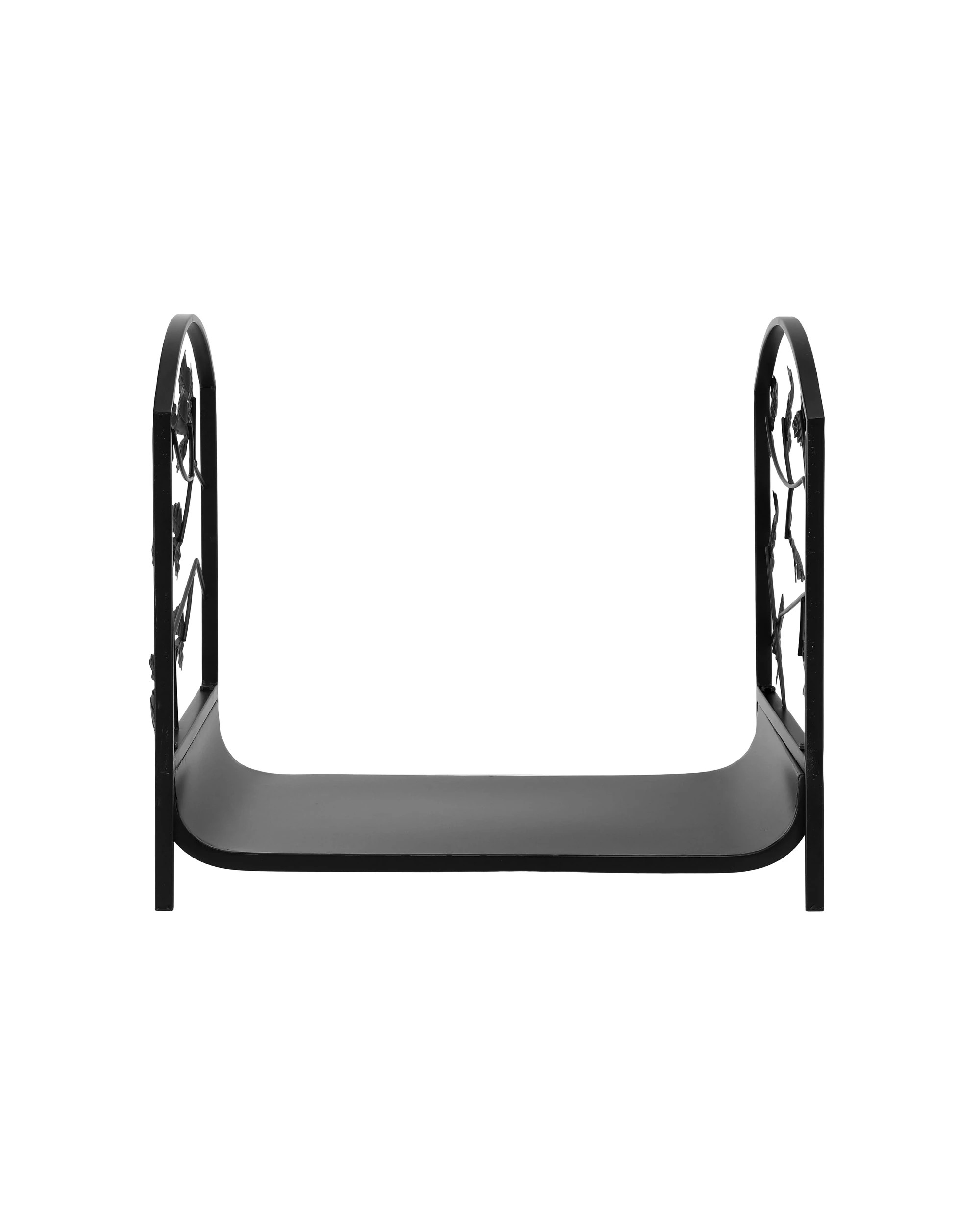 3 Gardeon Firewood Rack 48cm Wood Rack Firewood Storage Indoor Outdoor - Black, 3 of 6