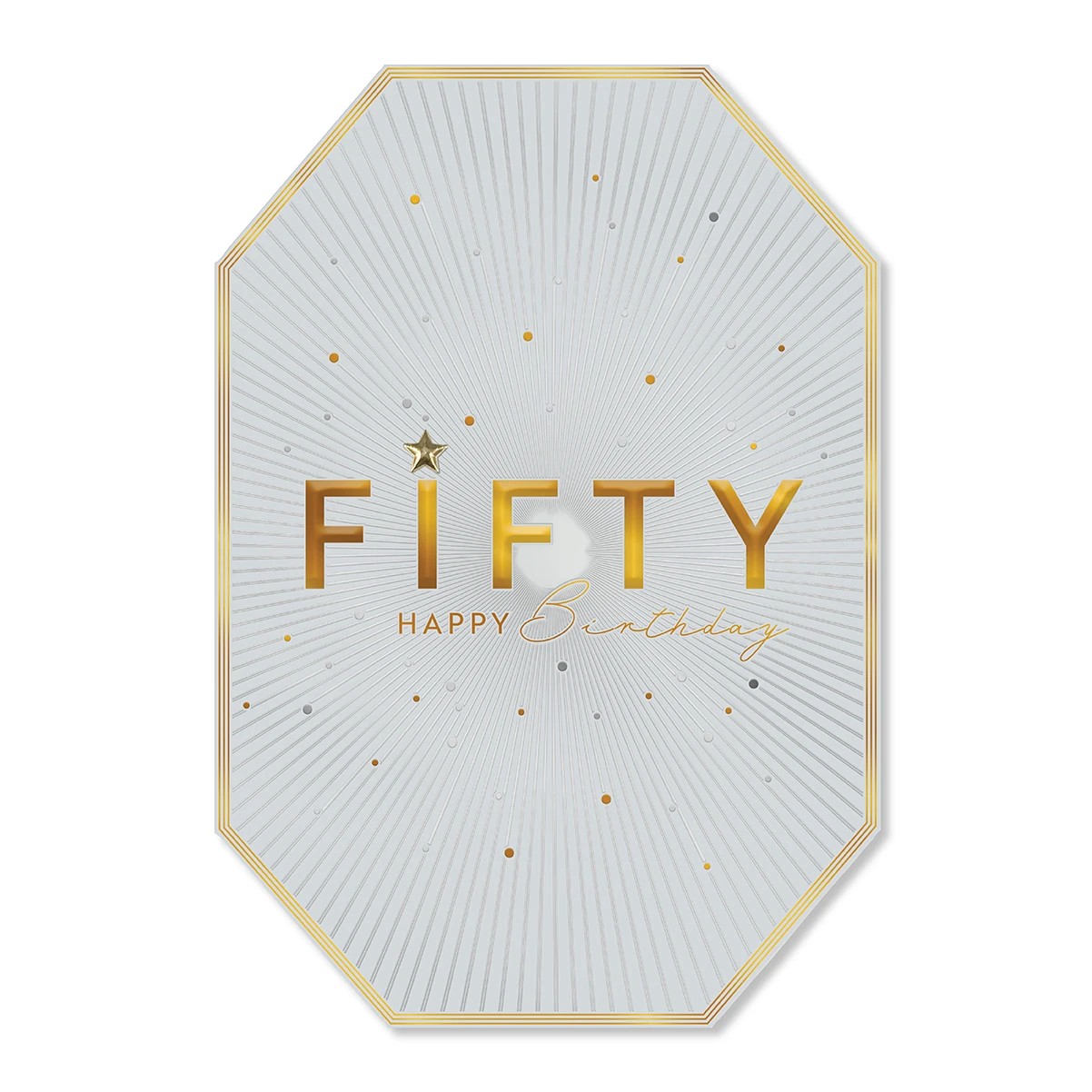 3 Hallmark 50th Birthday Card - Golden, 3 of 3