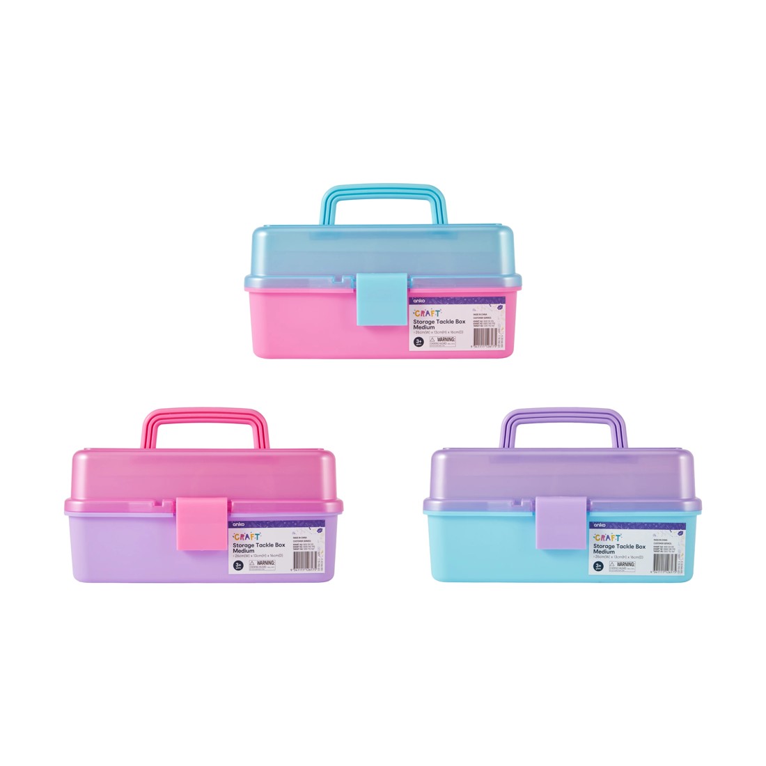6 Storage Tackle Box - Medium, Assorted, 6 of 6