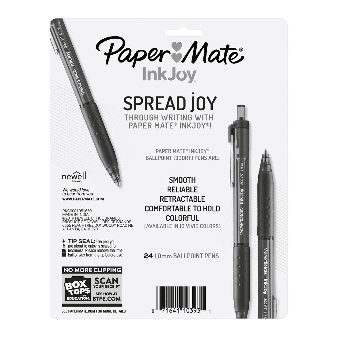 5 Paper Mate InkJoy 300RT Ballpoint Pens Black 24 Pack, 5 of 5