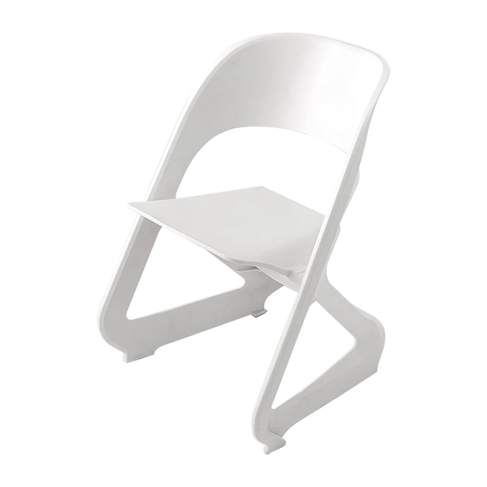 1 ArtissIn Dining Chairs Office Chairs Lounge Stackable Plastic Outdoor Chairs X4 - White, 1 of 7
