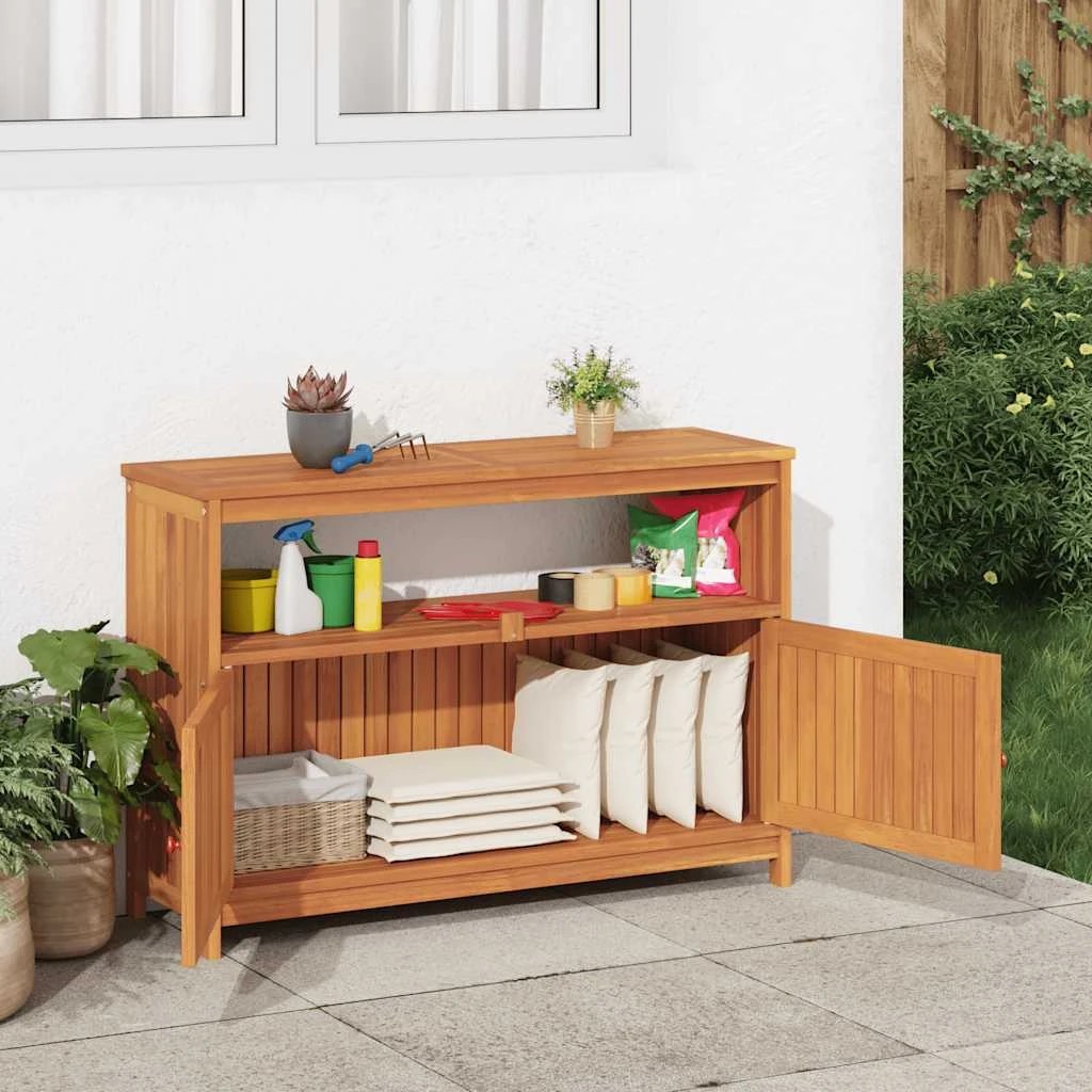 3 vidaXL Garden Console Table Ample Storage - Brown, 3 of 9