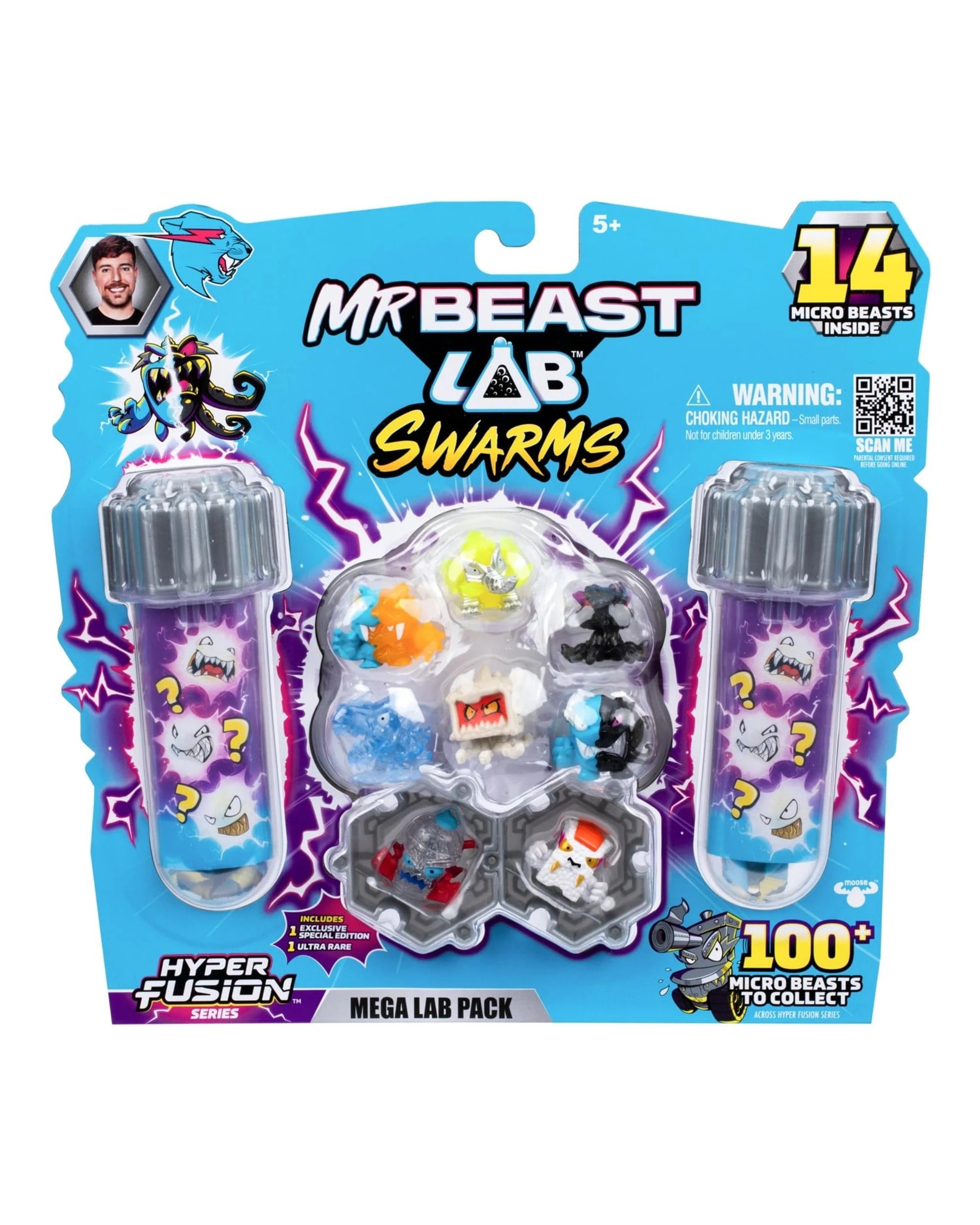 6 Mr Beast Lab Swarms Hyper Fusion Series Mega Lab 14 Figure Pack - Megawatt Mammoth, 6 of 7