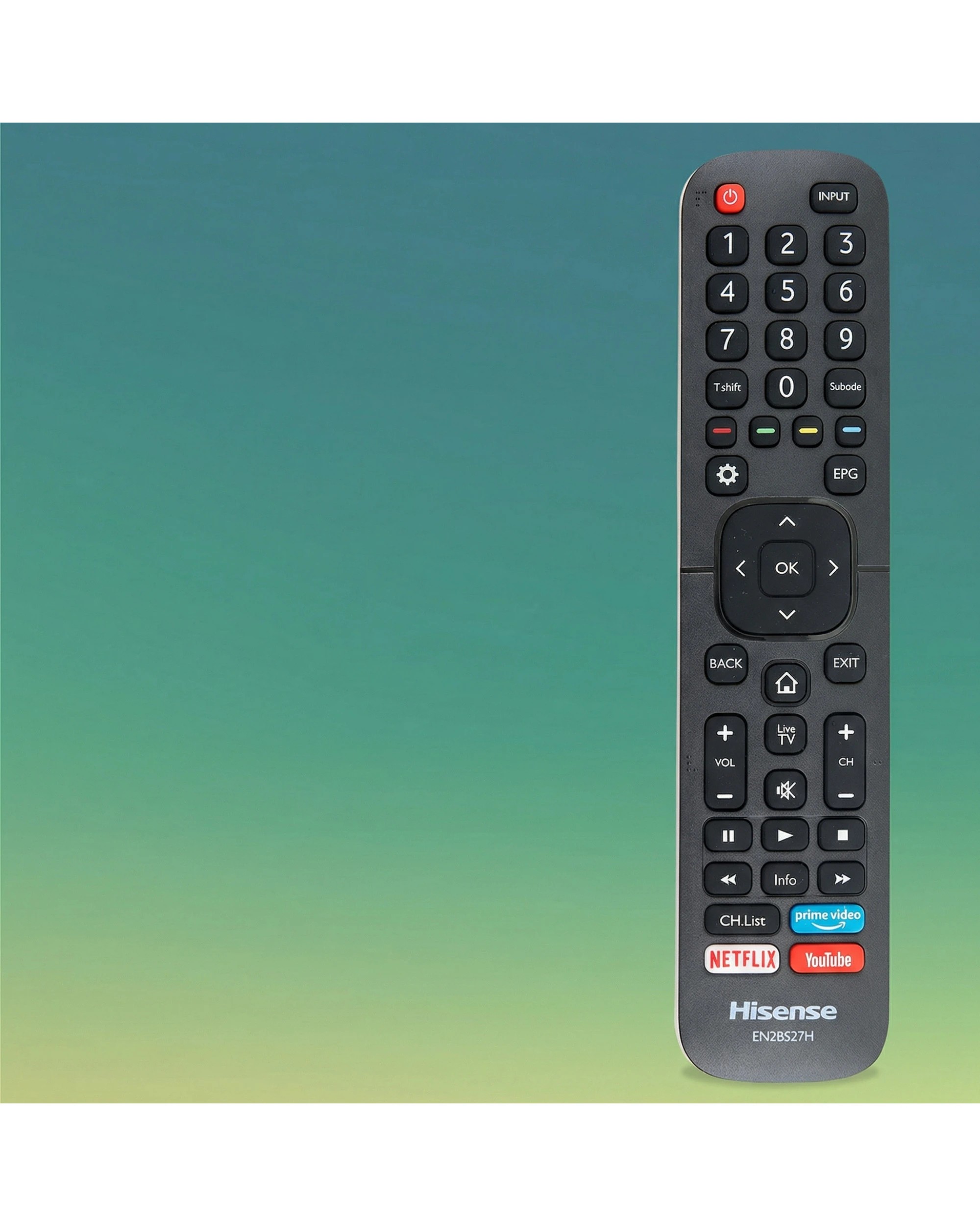 4 Hisense Genuine TV Remote Control T250554 EN2BS27H - Black, 4 of 5