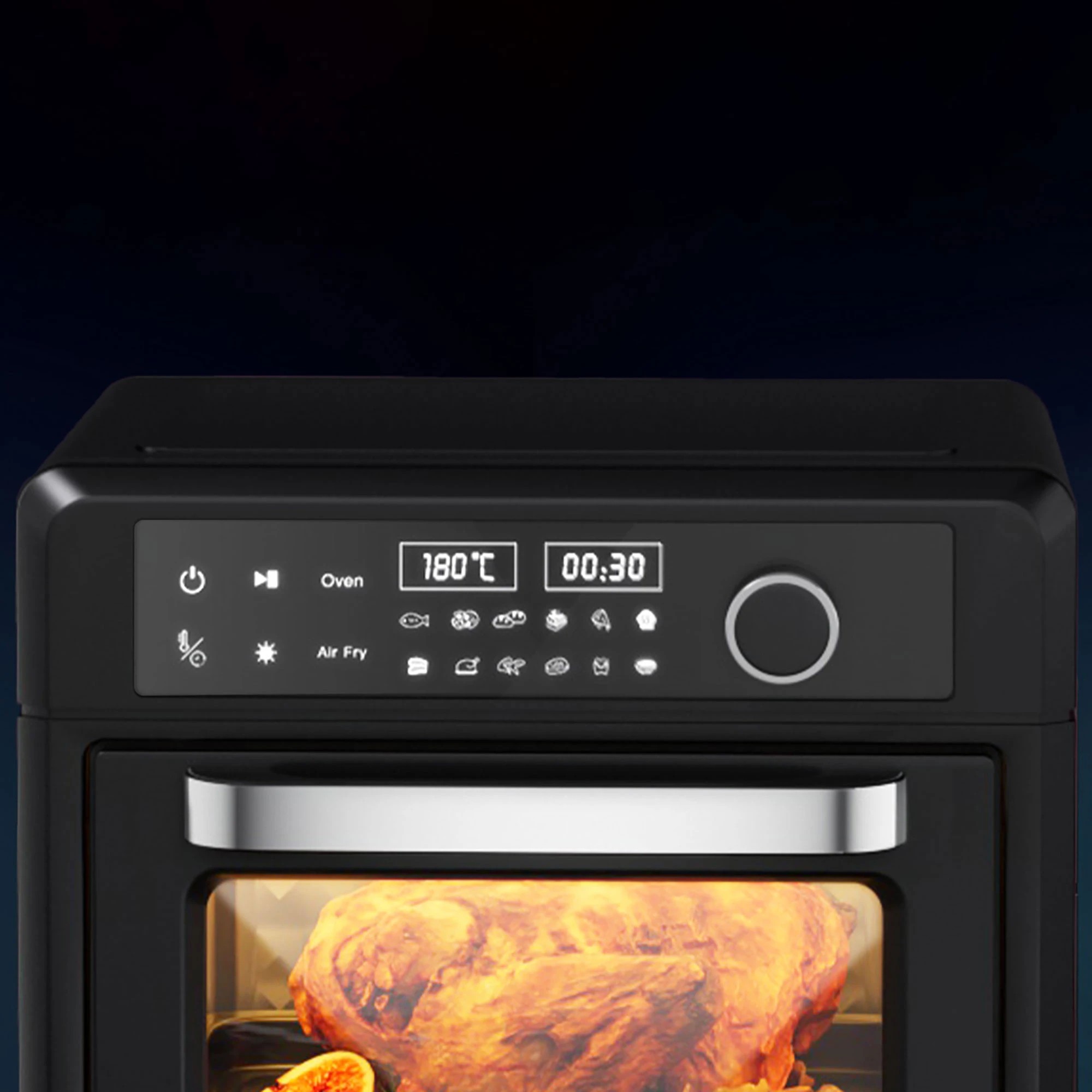 6 Devanti Air Fryer 20L LCD Fryers - Black, 6 of 8
