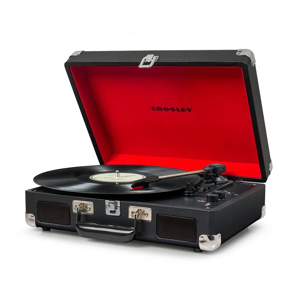 2 Crosley Cruiser Bluetooth Portable Turntable - Black, 2 of 4