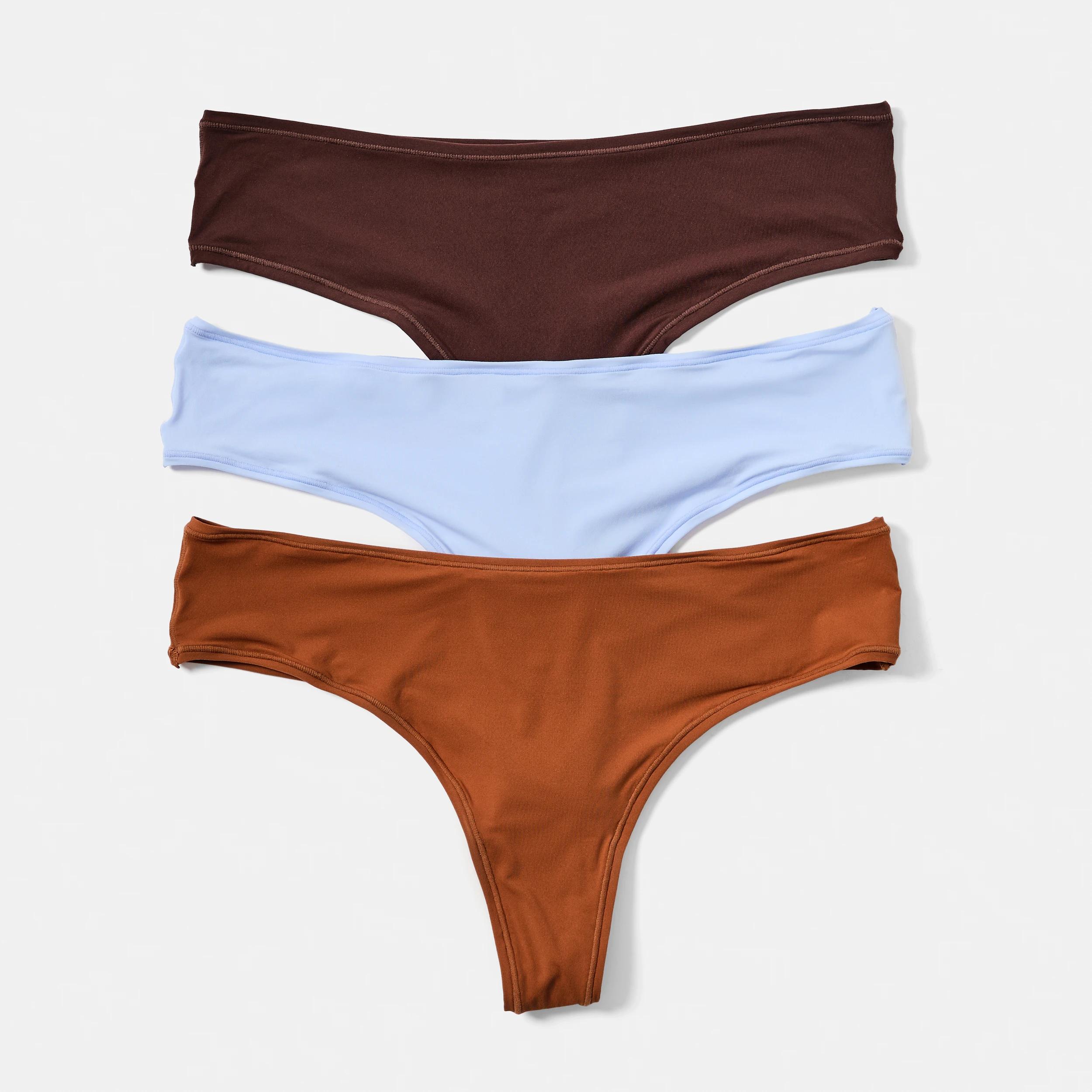 1 3 Pack Super Soft G-String Briefs BRUNI BLUE, BRONZE BROWN, CHOCOLATE FUDGE, 1 of 8