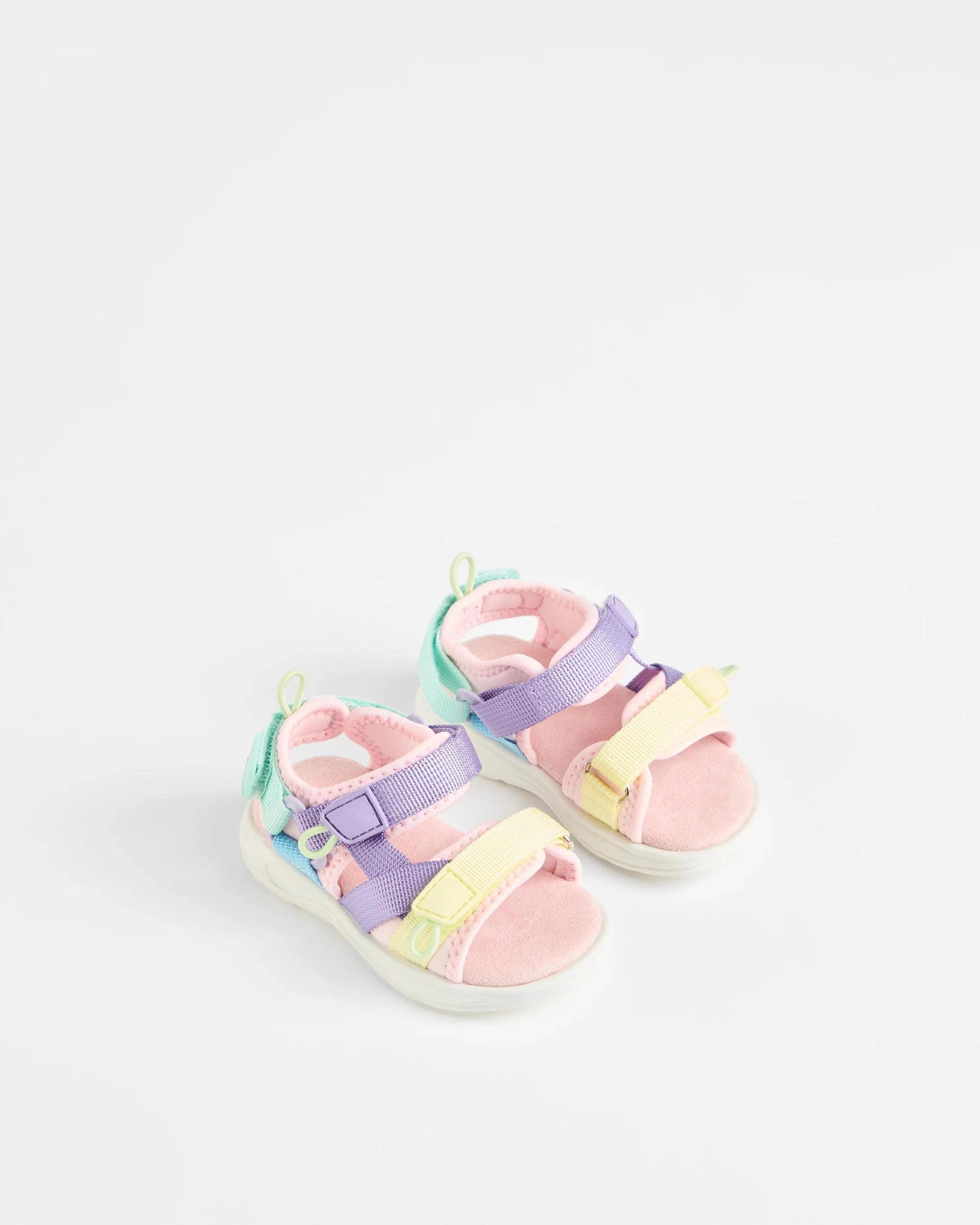 3 Target Baby Baby Girls First Walker Tech Sandal PINK, 3 of 3