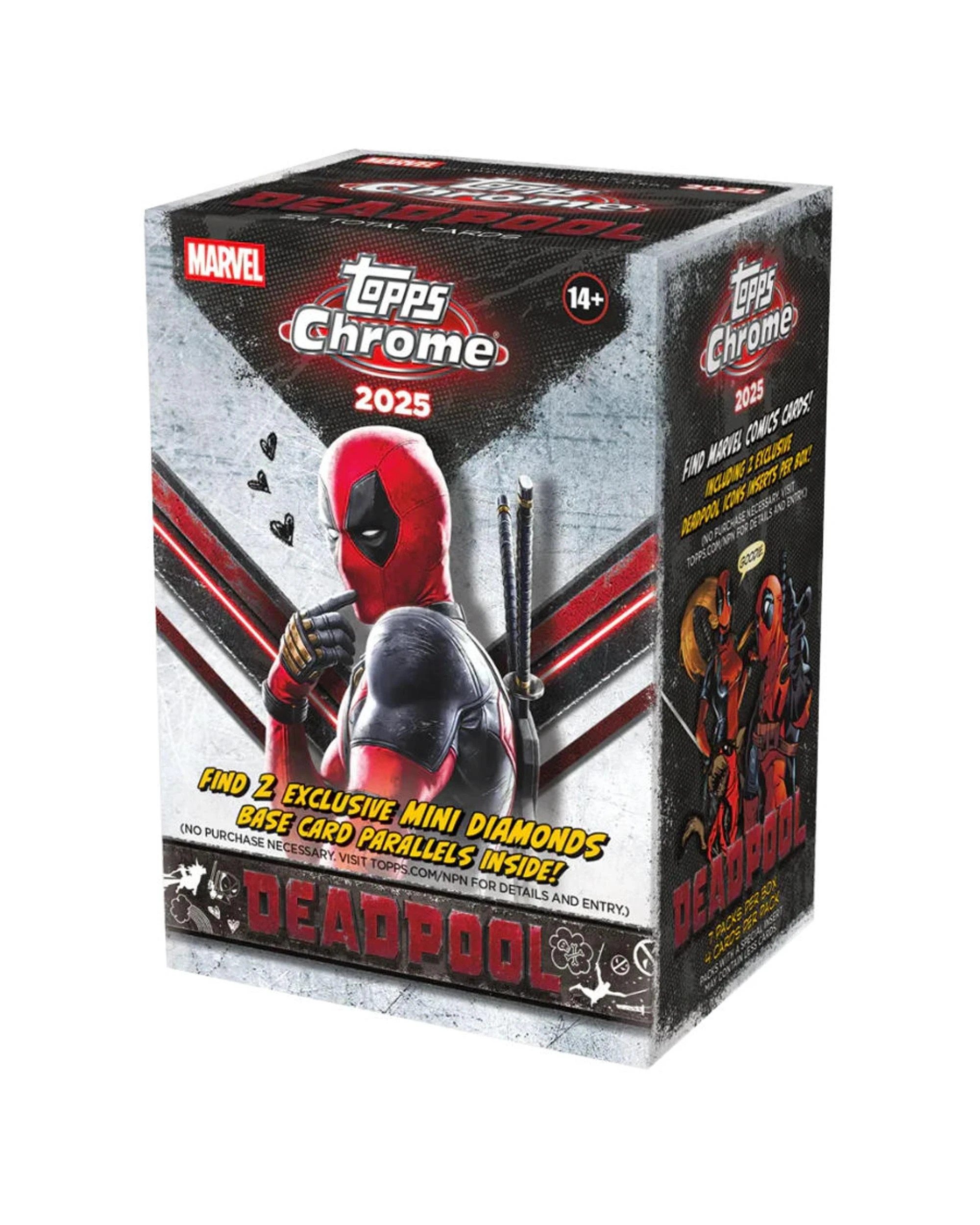 1 Topps 2025 Chrome Marvel Deadpool Blaster Box, 1 of 10