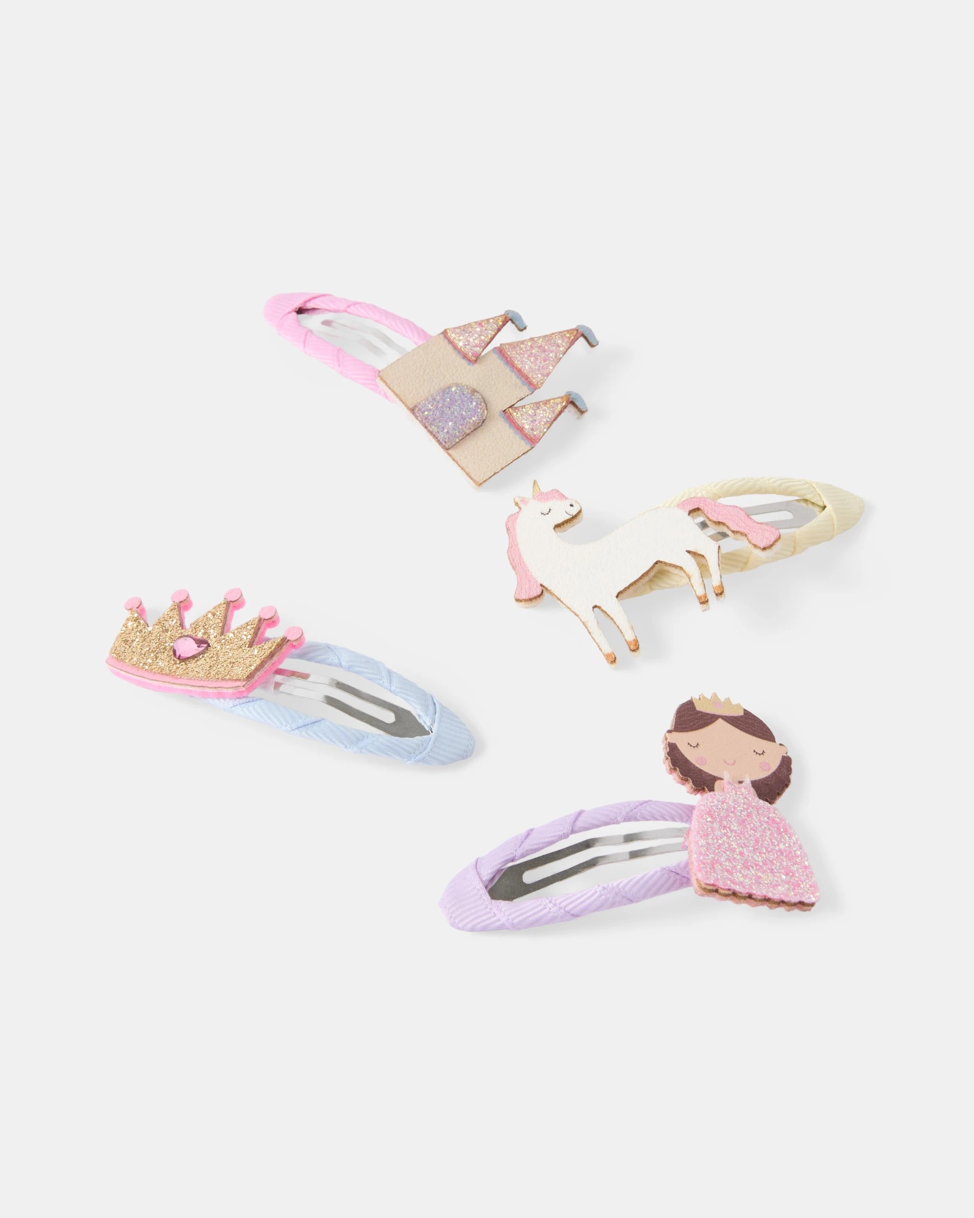 4 Pack Fashion Princess Hair Clips - Kmart