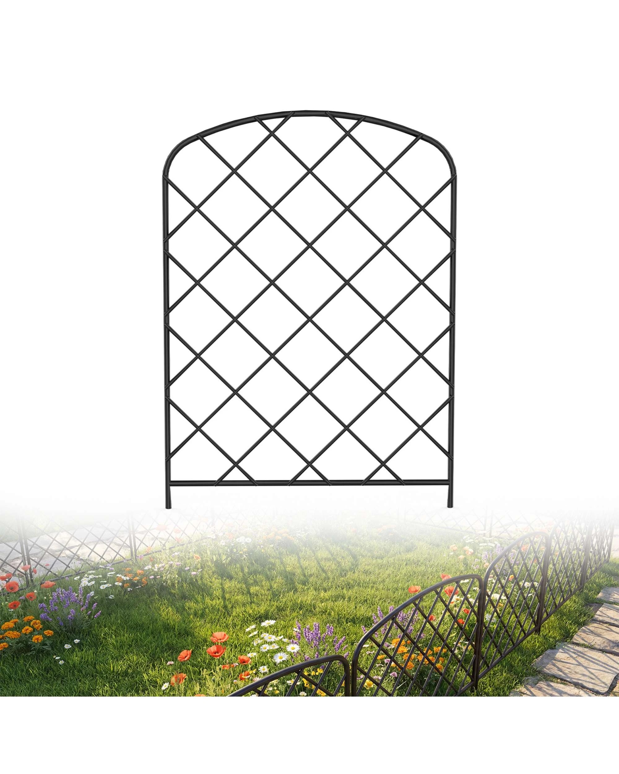2 Advwin Garden Fence DIY Flower Bed Pet Barrier Border, 2 of 8