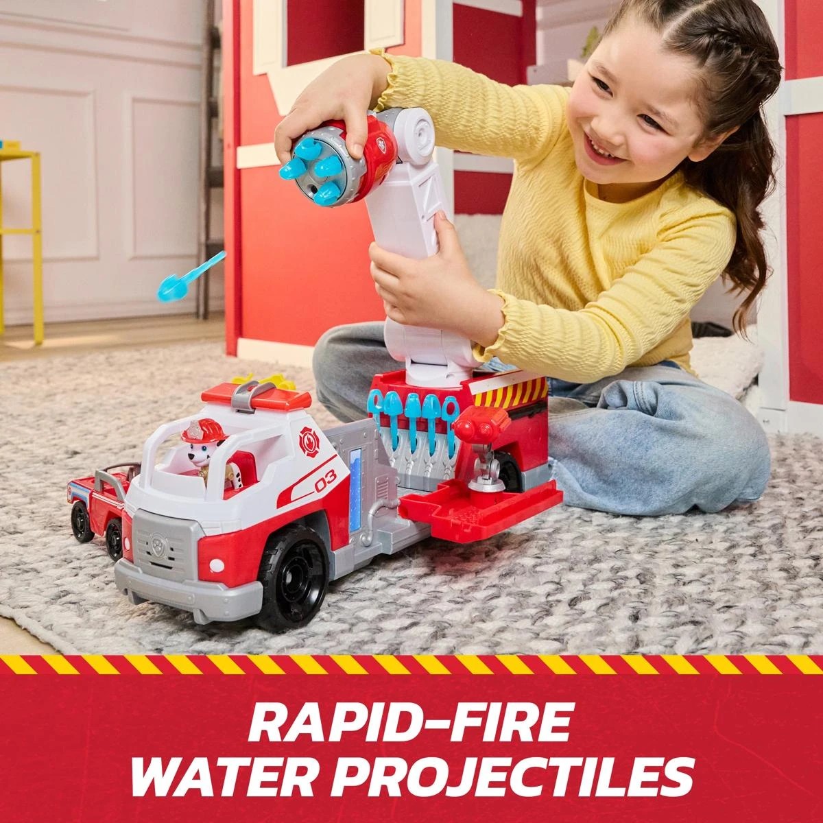 4 PAW Patrol Fire Rescue Rapid Reload Fire Truck, 4 of 9