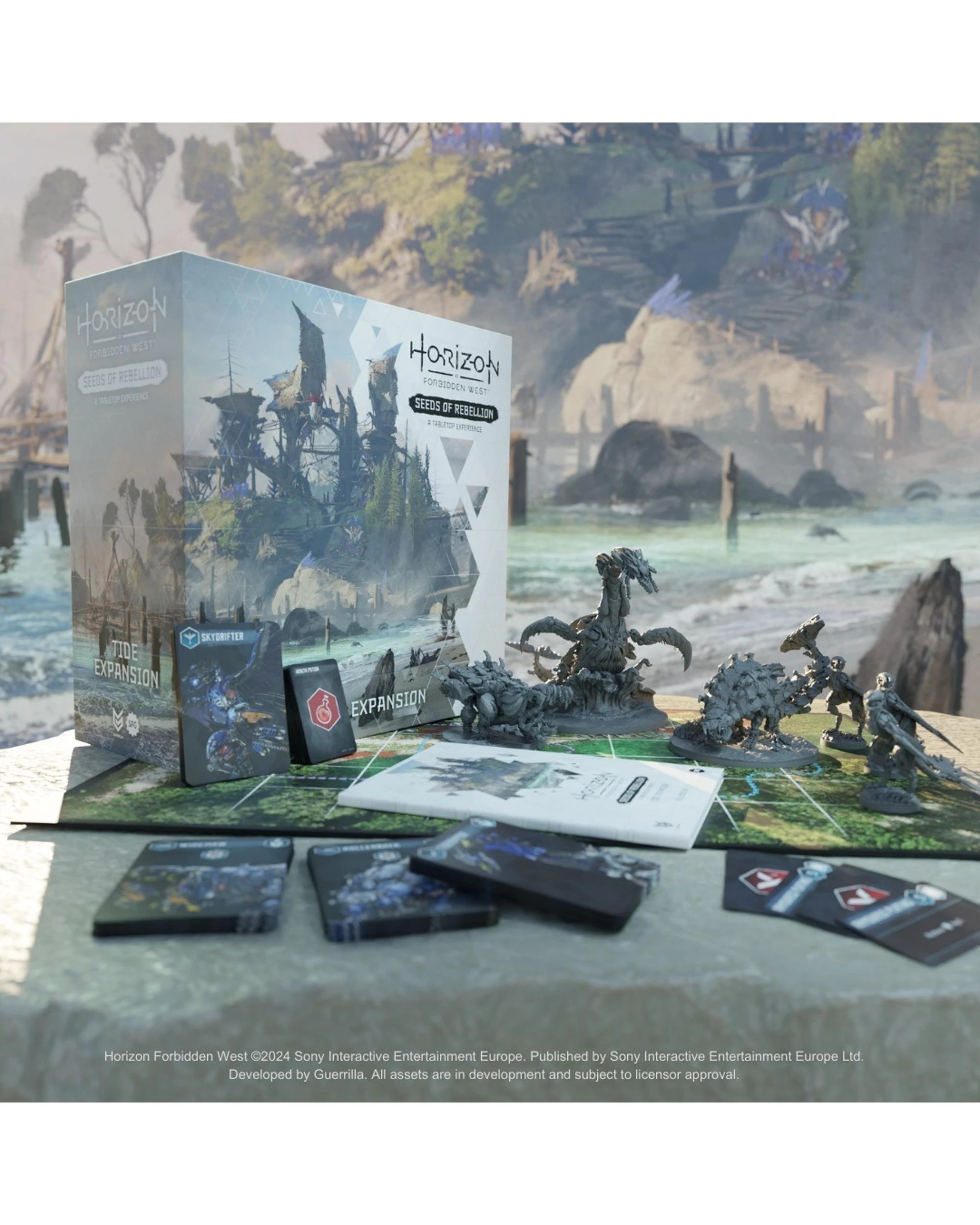 3 Horizon Forbidden West: Seeds of Rebellion Board Game Tide Expansion, 3 of 7