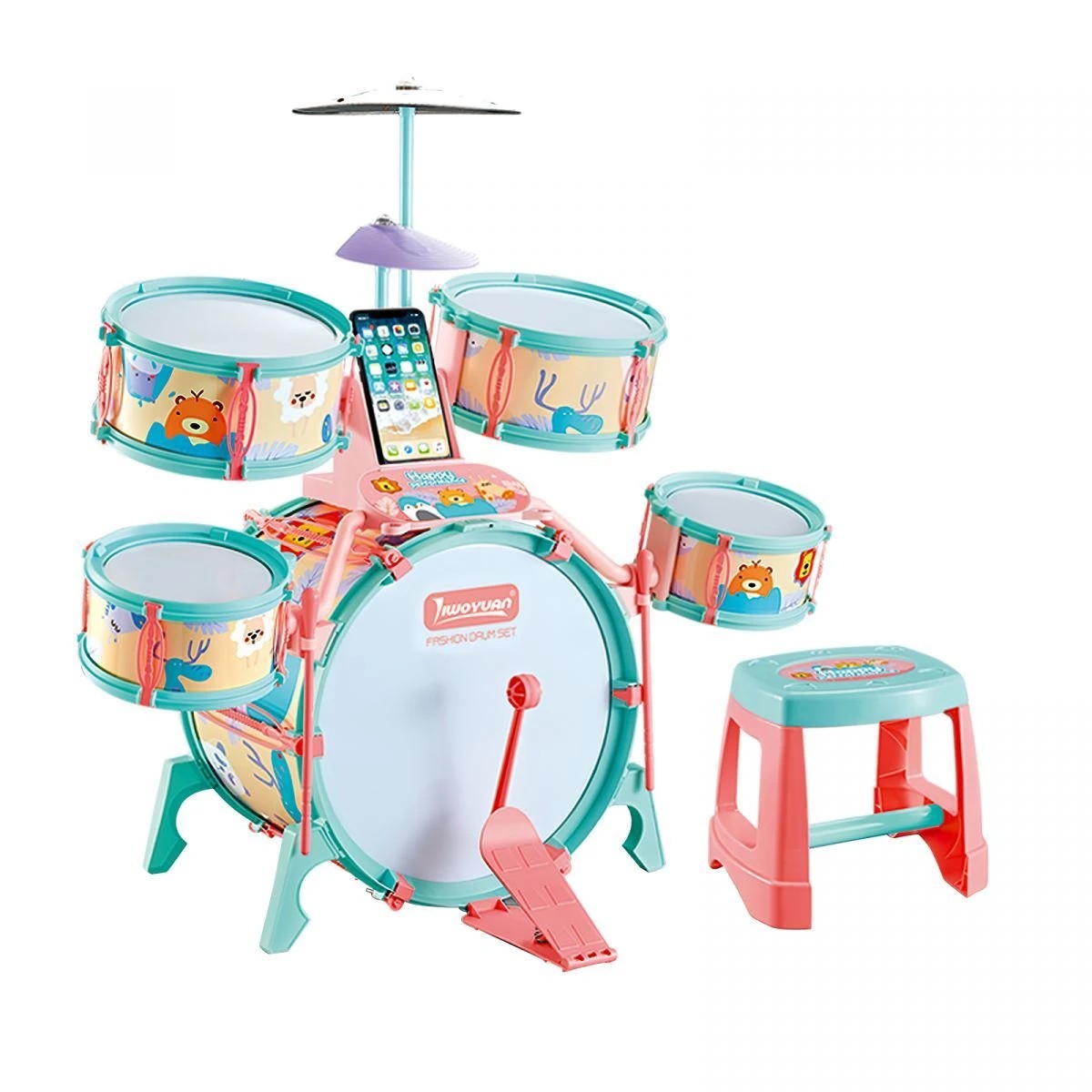 3 AUSWAY Jazz Drum Play Set Dynamic for Toddler Kid, 3 of 4