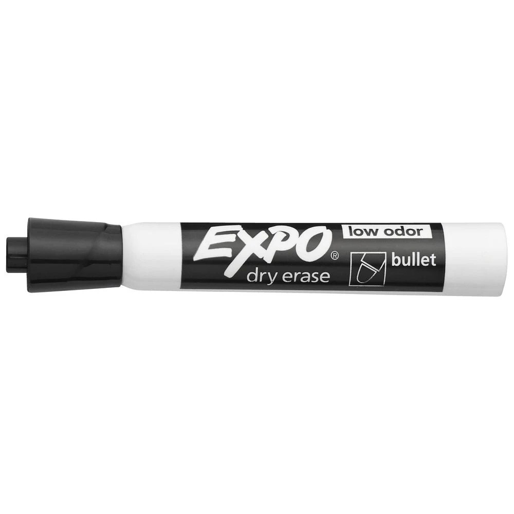 2 Expo Whiteboard Bullet Marker Black 4 Pack, 2 of 4