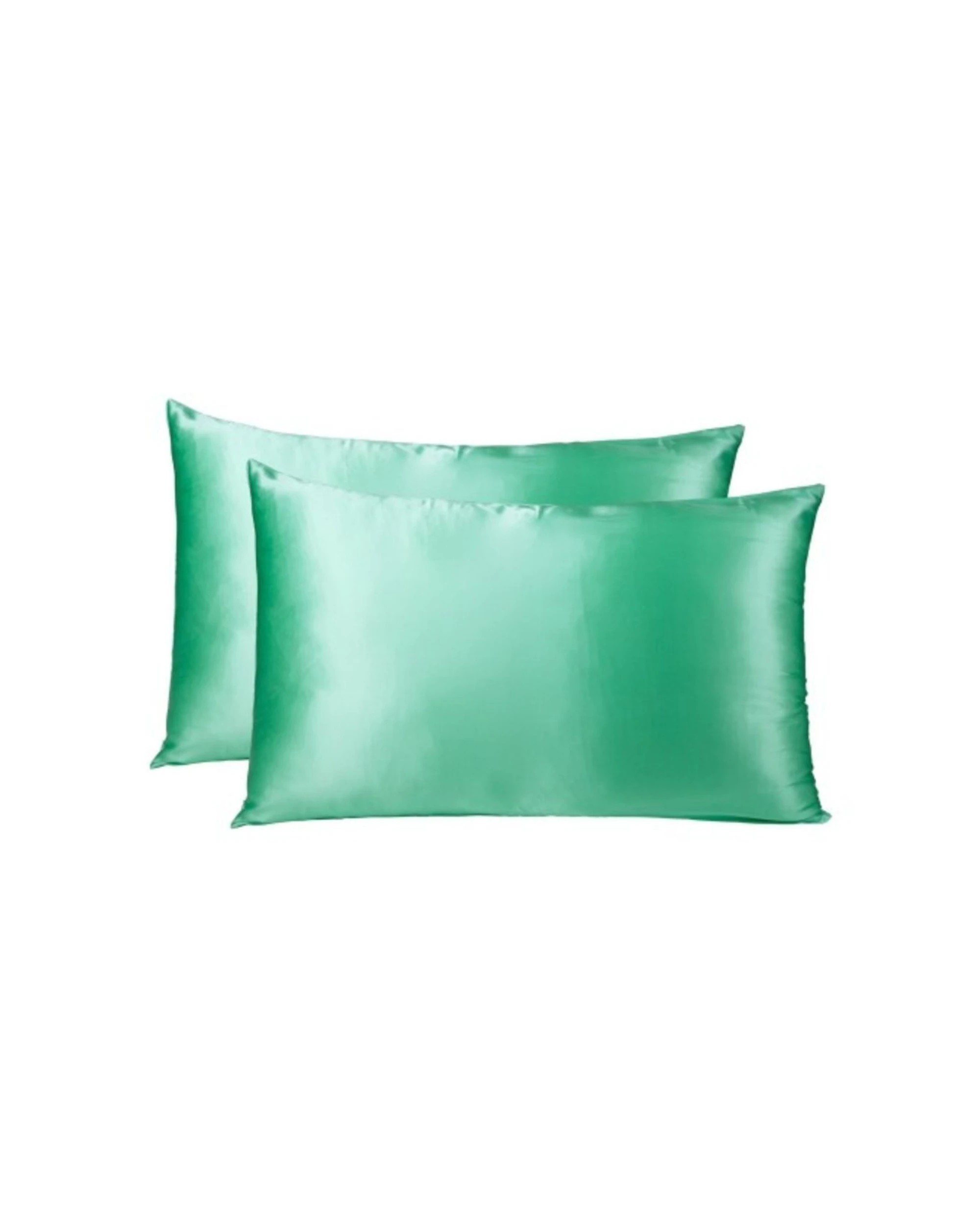2 Royal Comfort 2PK Mulberry Silk Pillowcase Twin Pack 51x76cm Mint - Green, 2 of 4
