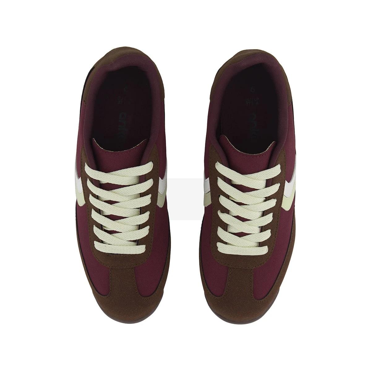 3 Retro Nylon Sneakers BURGUNDY, 3 of 5