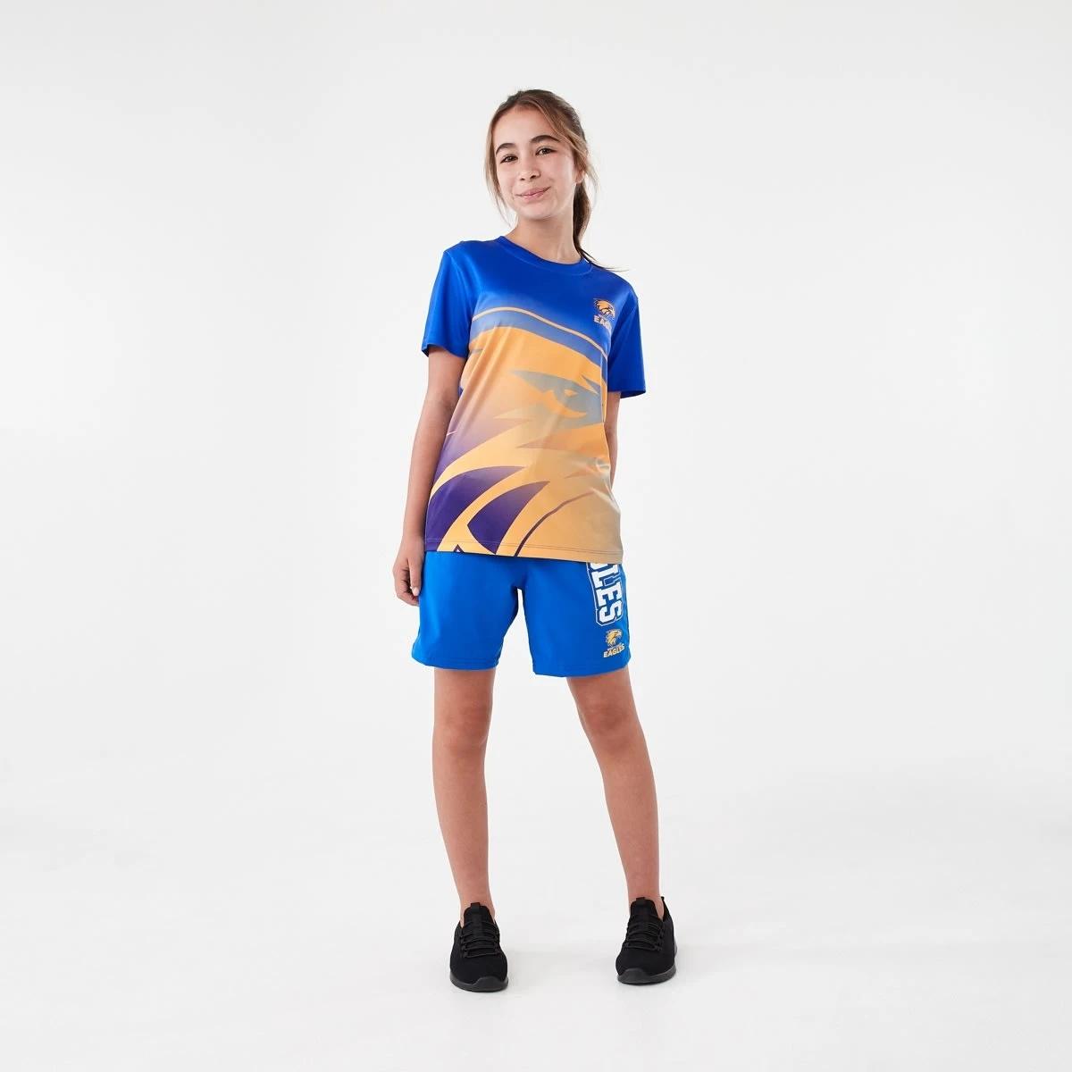 6 Official AFL Kids Training T-shirt West Coast, 6 of 9