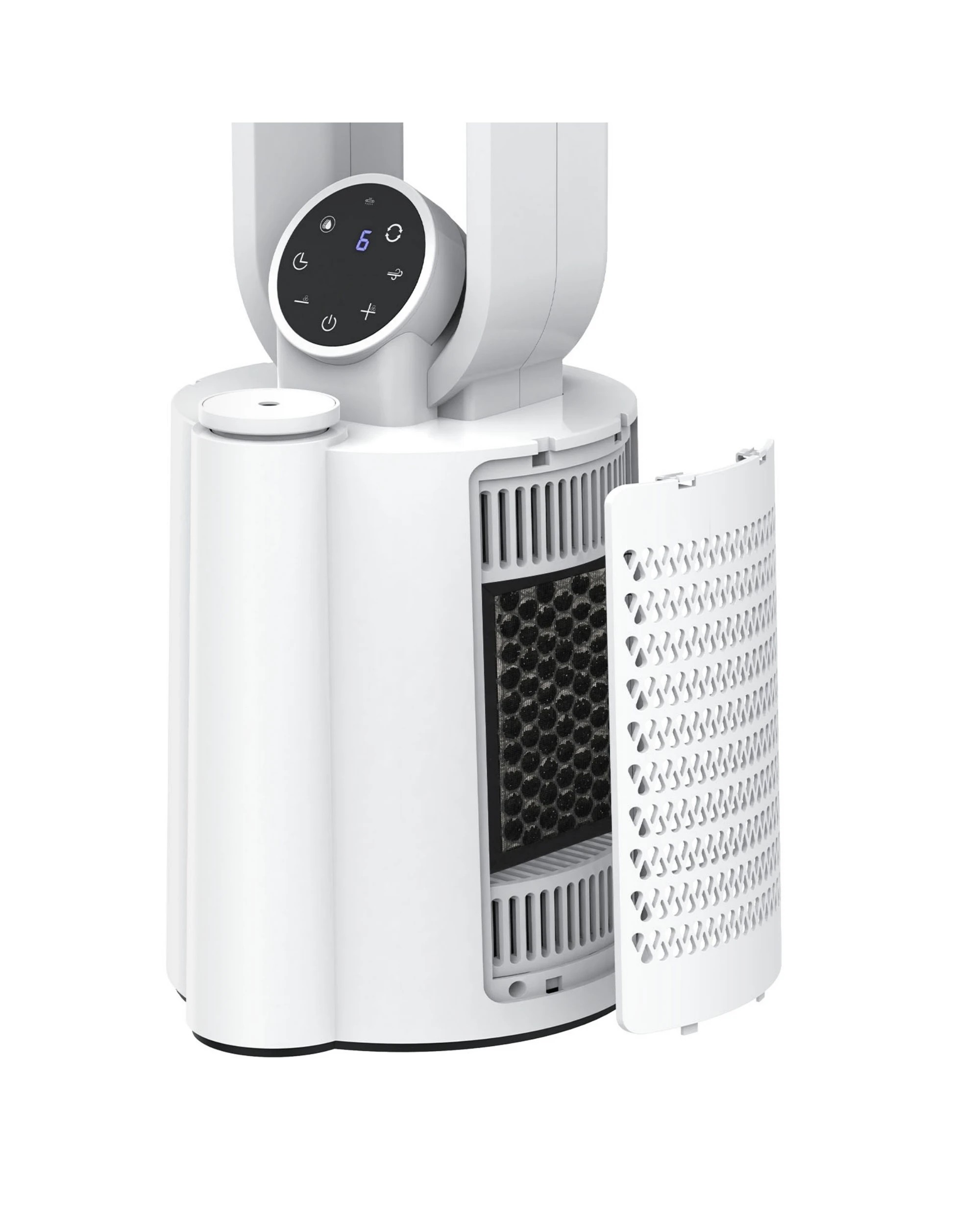 5 Advwin Bladeless Tower Fan with Humidifier, with 80°Oscillation, 8H Timer, 12-Speed, Auto Off, 5 of 7