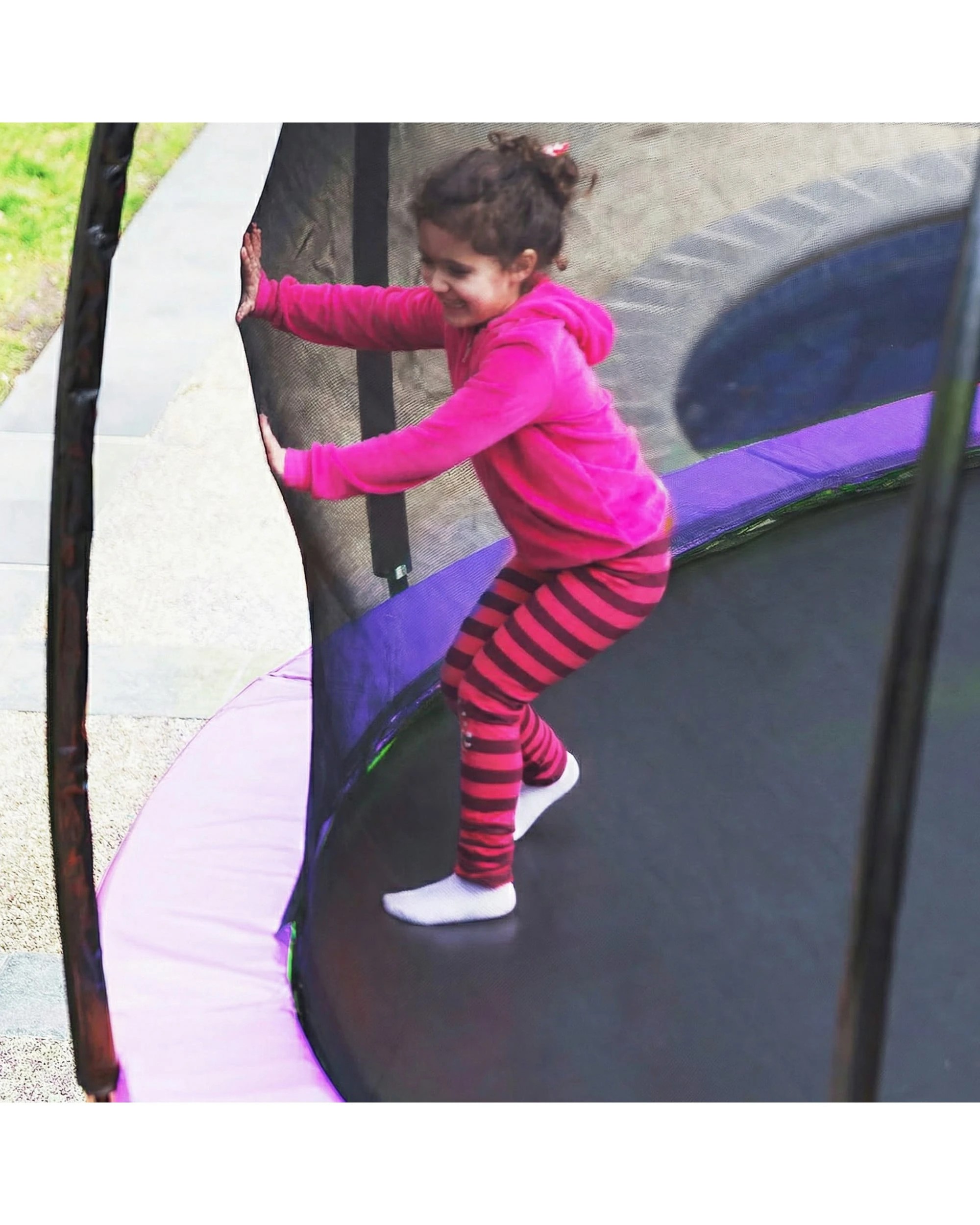 9 Kahuna Trampoline 10 ft with Roof - Purple, 9 of 9