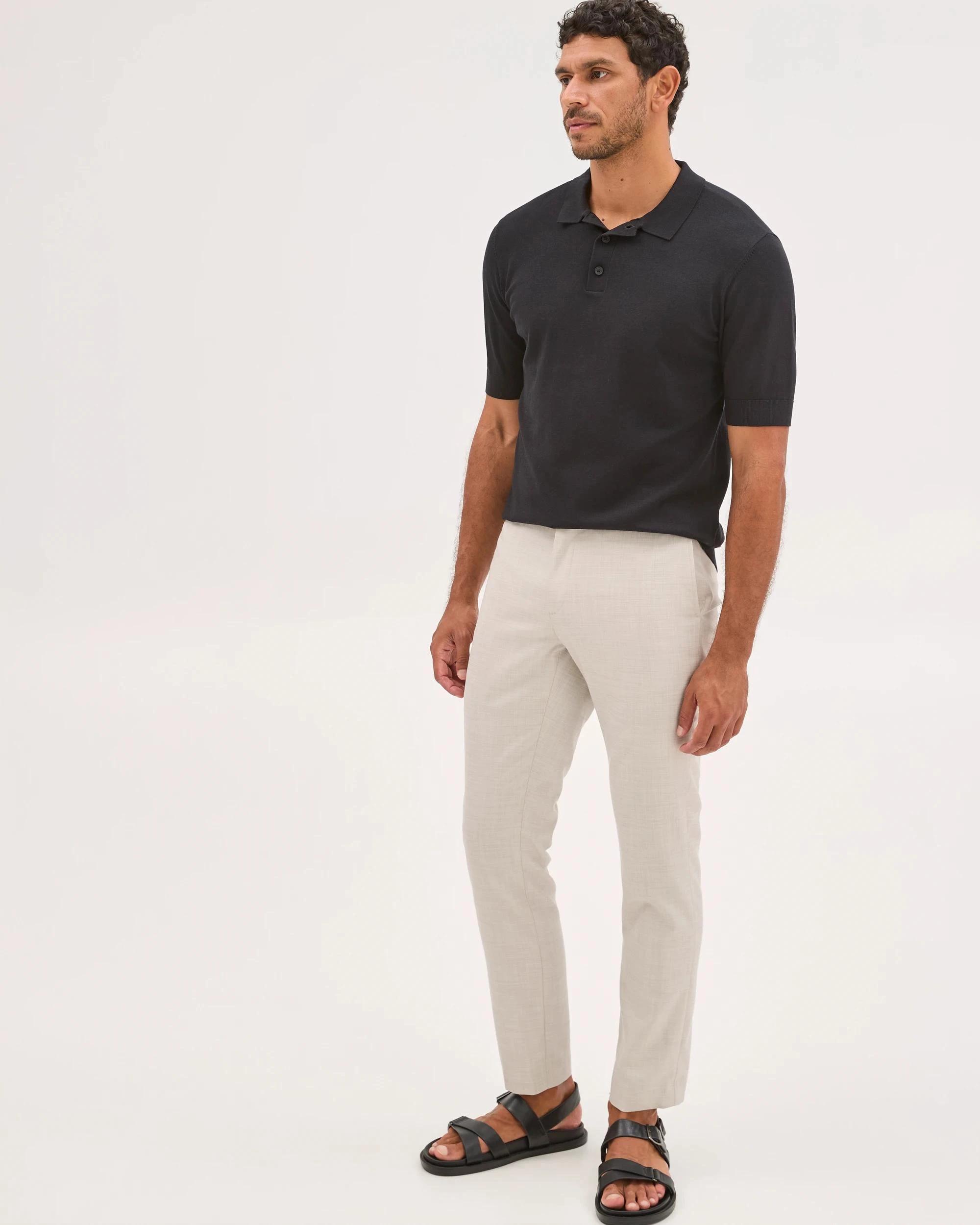 2 Preview Tailored Suit Pants ECRU MARLE, 2 of 5