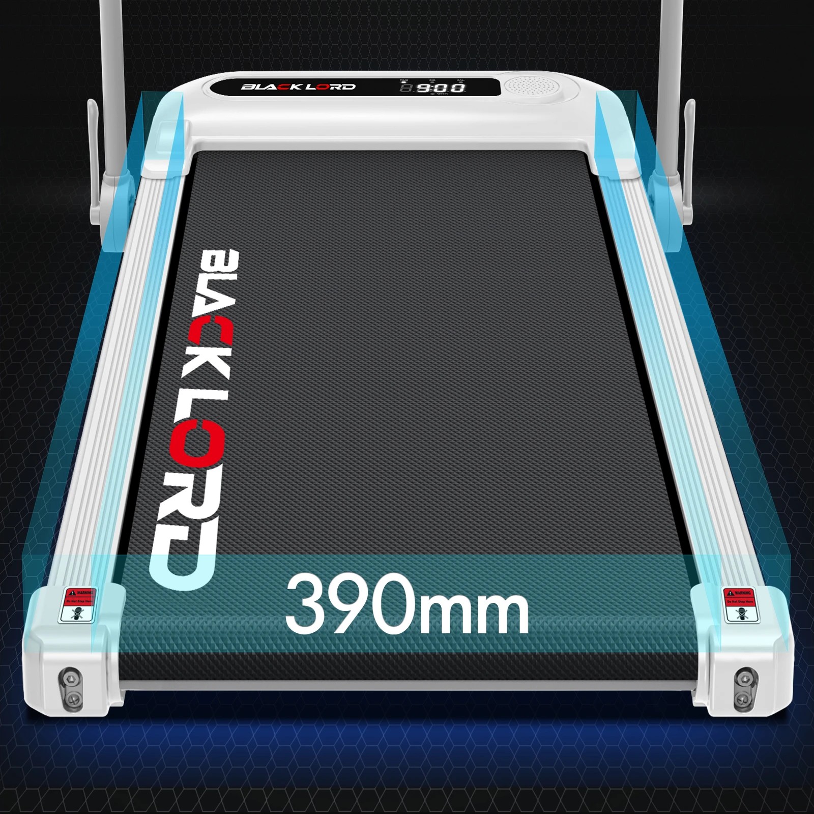 7 Black Lord Treadmill Electric Walking Pad Folding Incline Shock Absorbers - White, 7 of 10