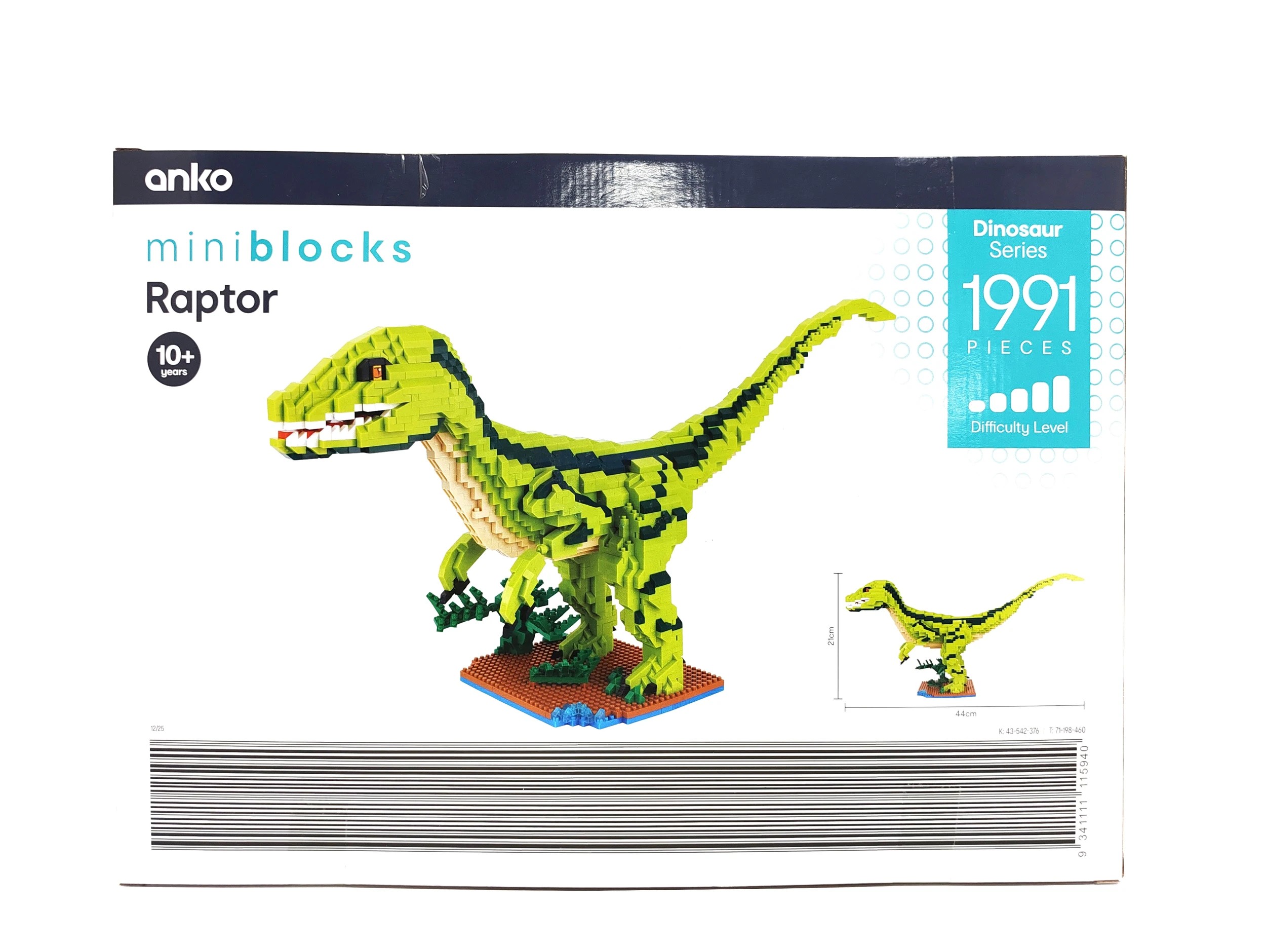 5 1991 Piece Mini Blocks Dinosaur Series: Raptor, 5 of 5