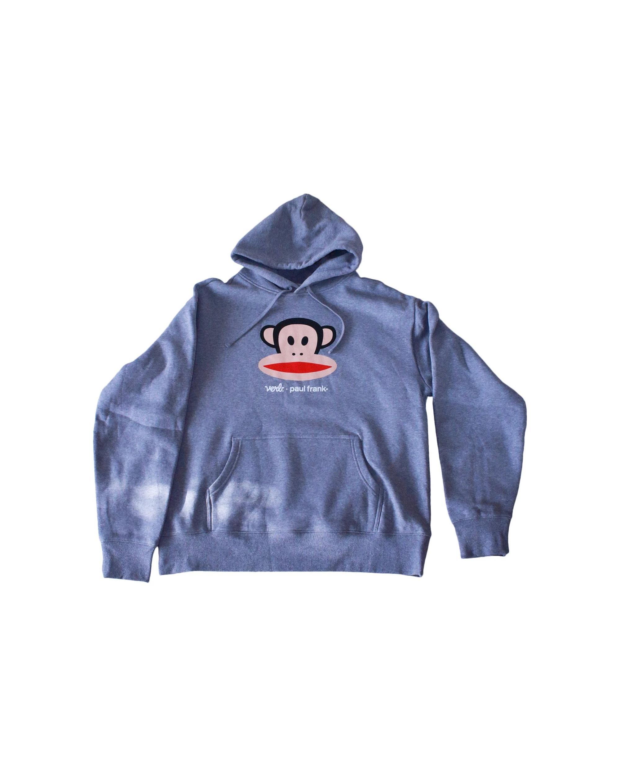 3 Verb. X Paul Frank Julius Head Mens Cotton Jumper Hoodie Oversized Fit GREY, 3 of 7