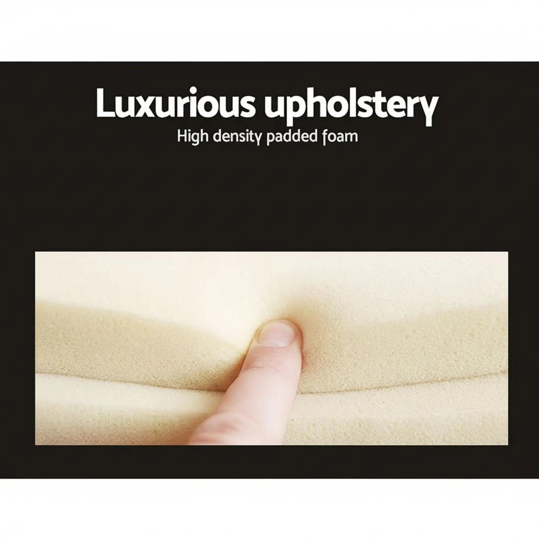 10 Artiss Bed Frame Queen Size Gas Lift  NINO - Black, 10 of 10