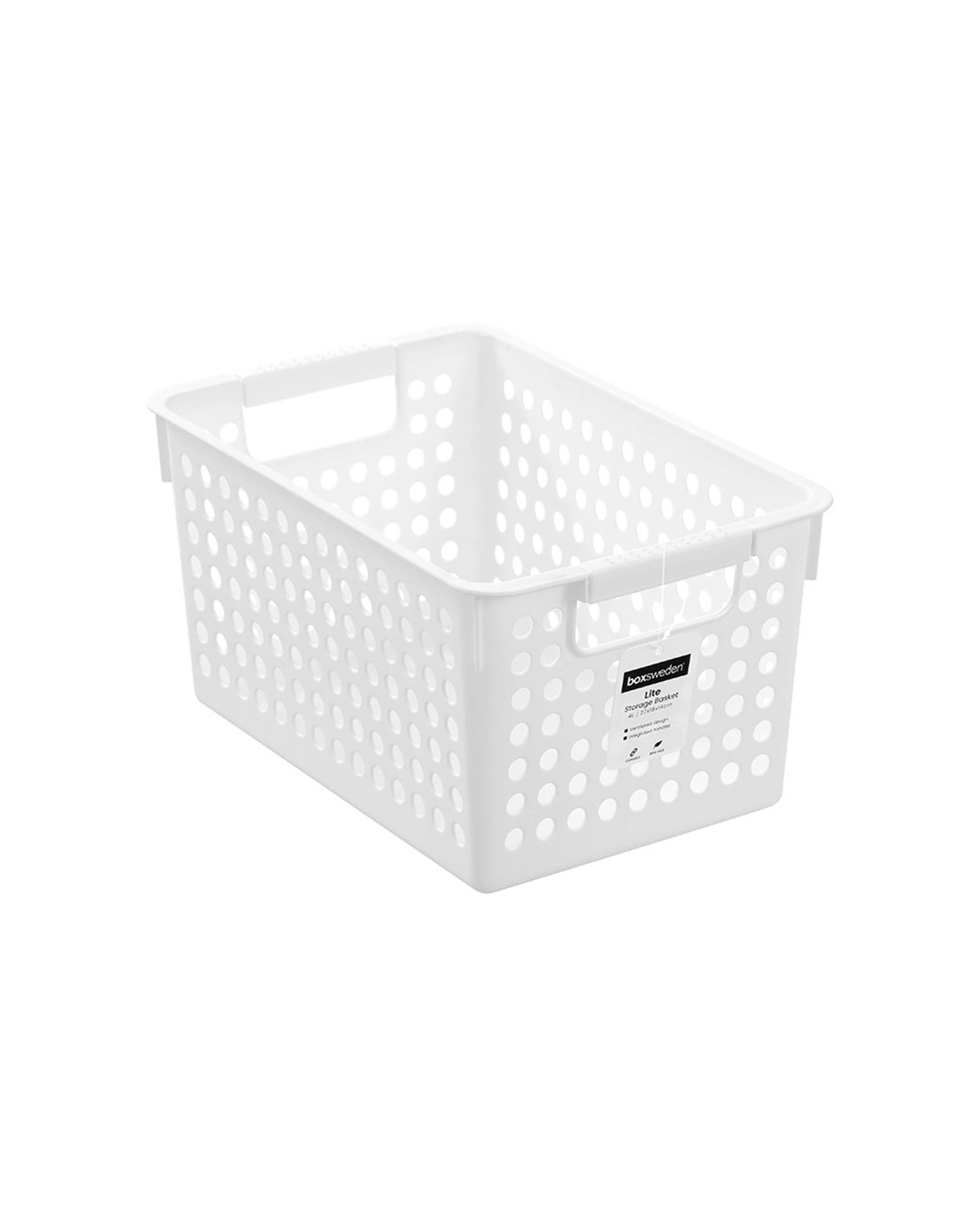 7 Boxsweden 6PK Lite Basket Home Organiser Storage Container 4L - Assorted, 7 of 7