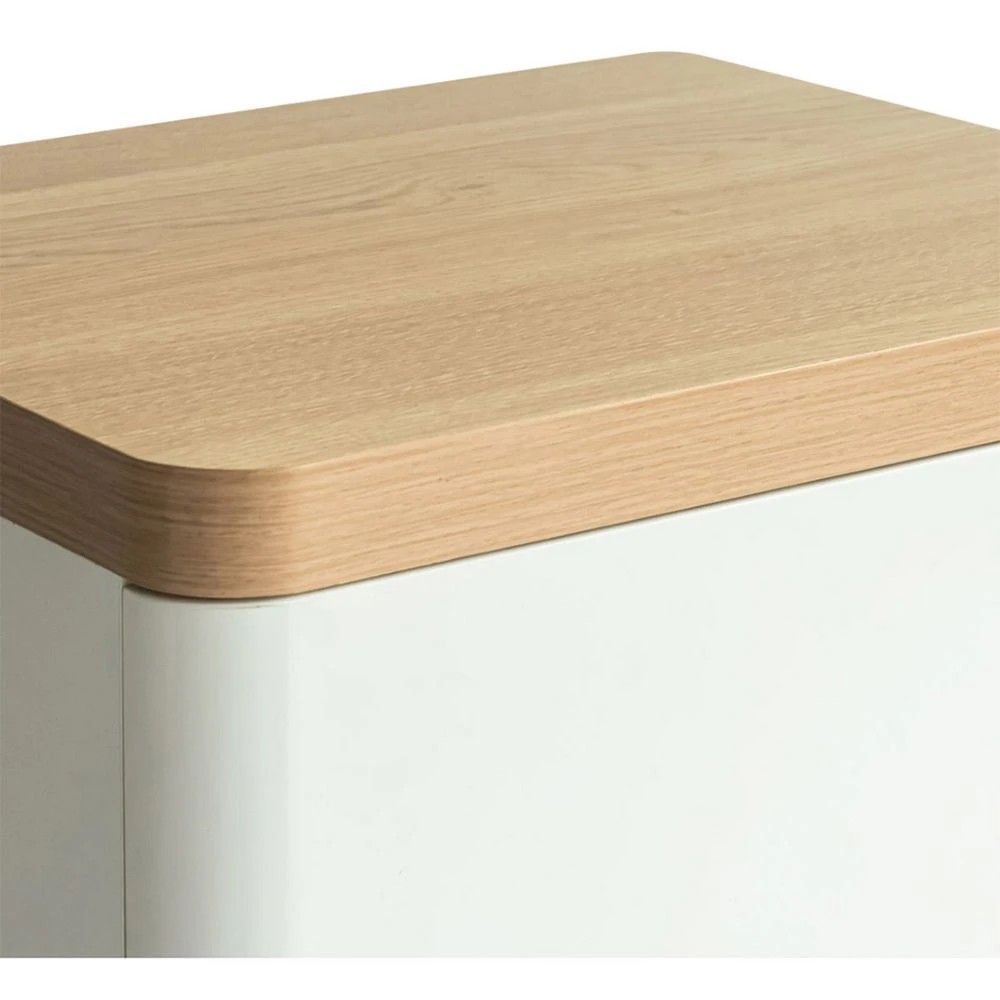 9 Marstrand 2-Drawer Pedestal Oak and White  Cabinets Pedestals, 9 of 10