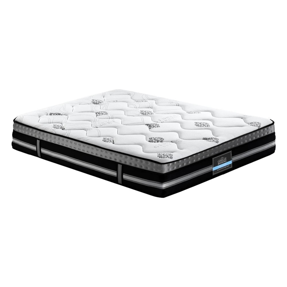 1 Giselle Bedding King Mattress 35cm Bed in a Box Pocket Spring Gel Memory Foam - King Bed - Multi, 1 of 10