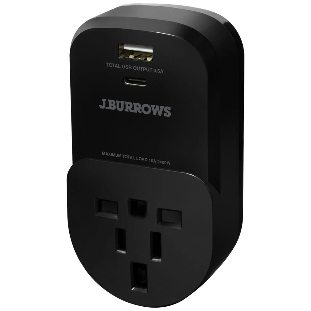 1 J.Burrows Inbound Universal Travel Adaptor with USB A/C, 1 of 3
