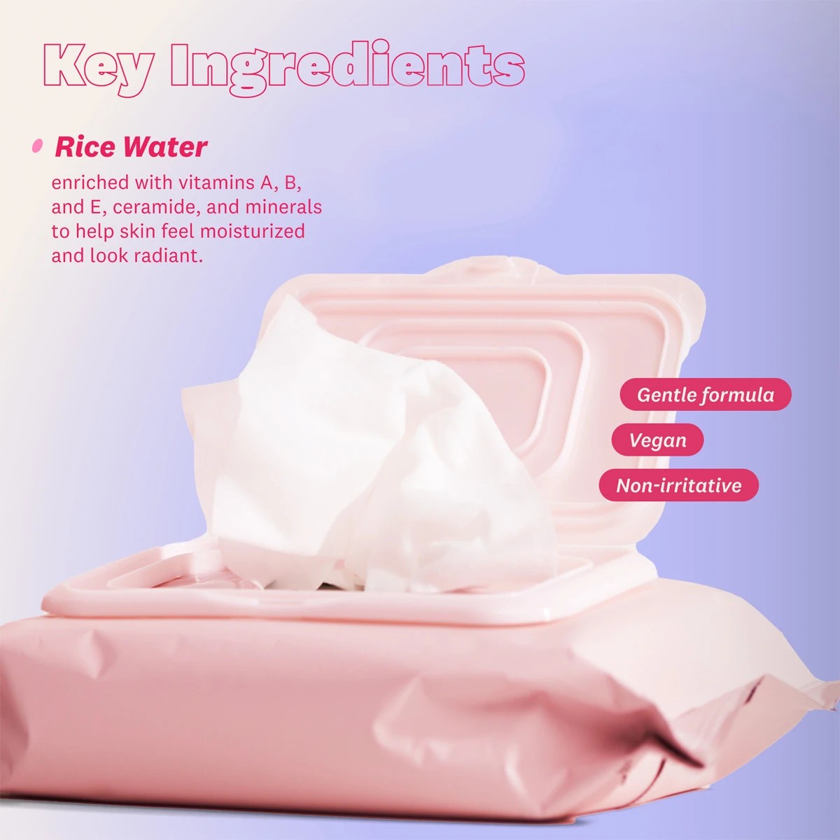 5 50 Pack The Face Shop Rice Water Bright Cleansing Wipes, 5 of 10