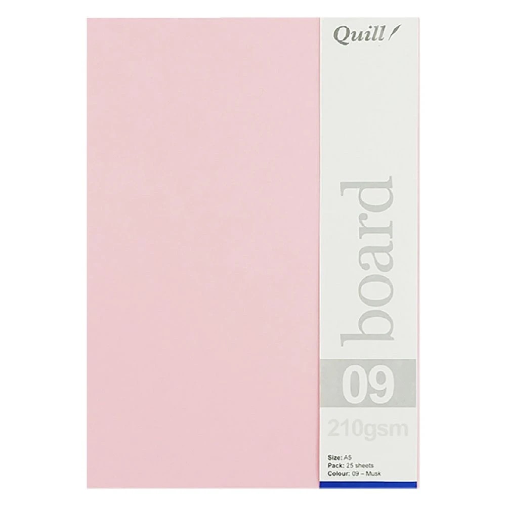 3 Quill A5 210gsm Board Musk 25 Pack, 3 of 3