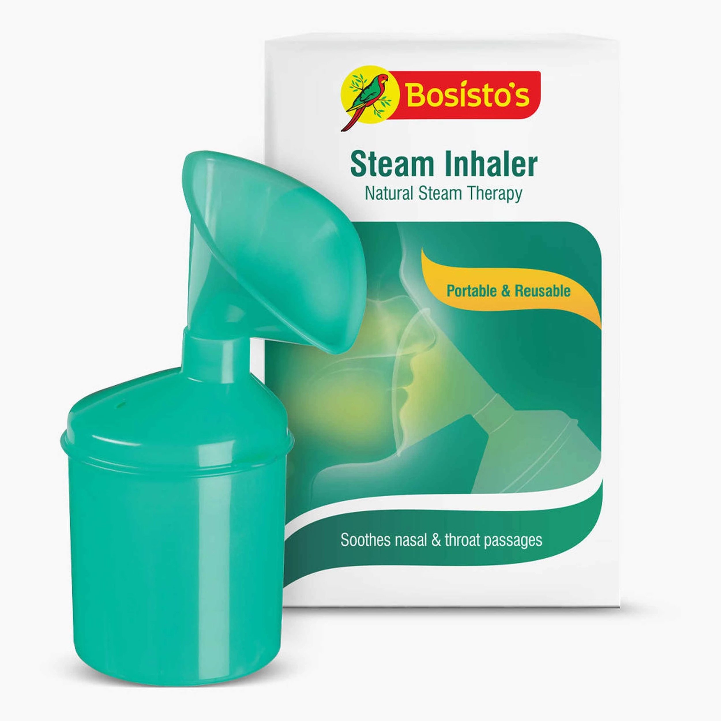 1 Bosistos Euco Steam Inhaler Portable & Reusable, 1 of 3