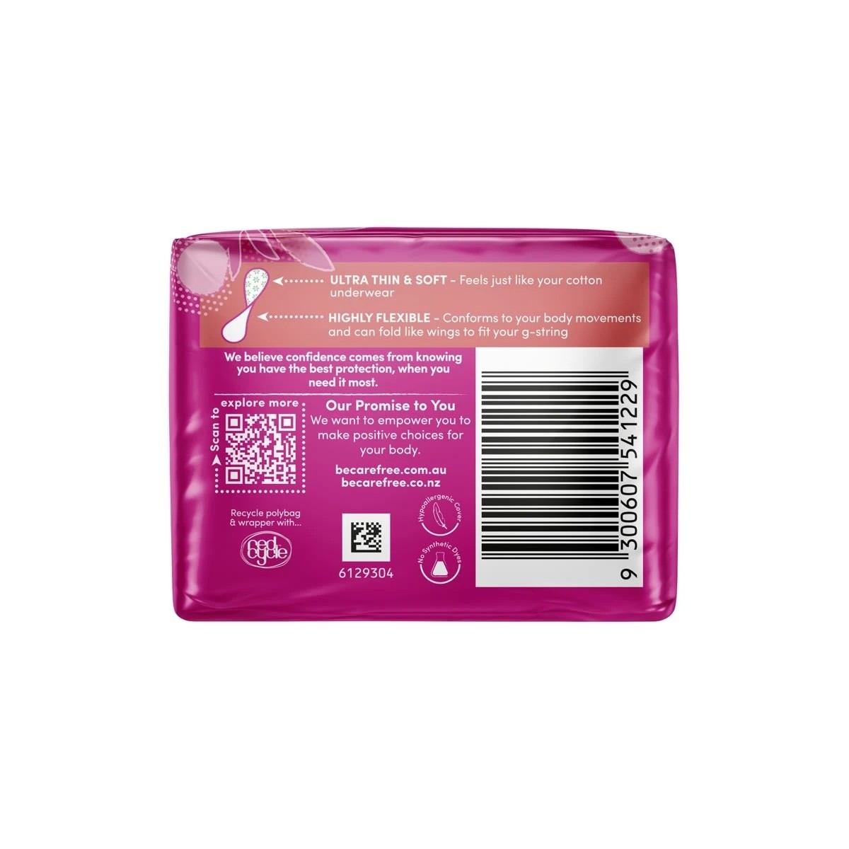 3 Carefree 42 Pack Barely There Aloe Panty Liners, 3 of 6