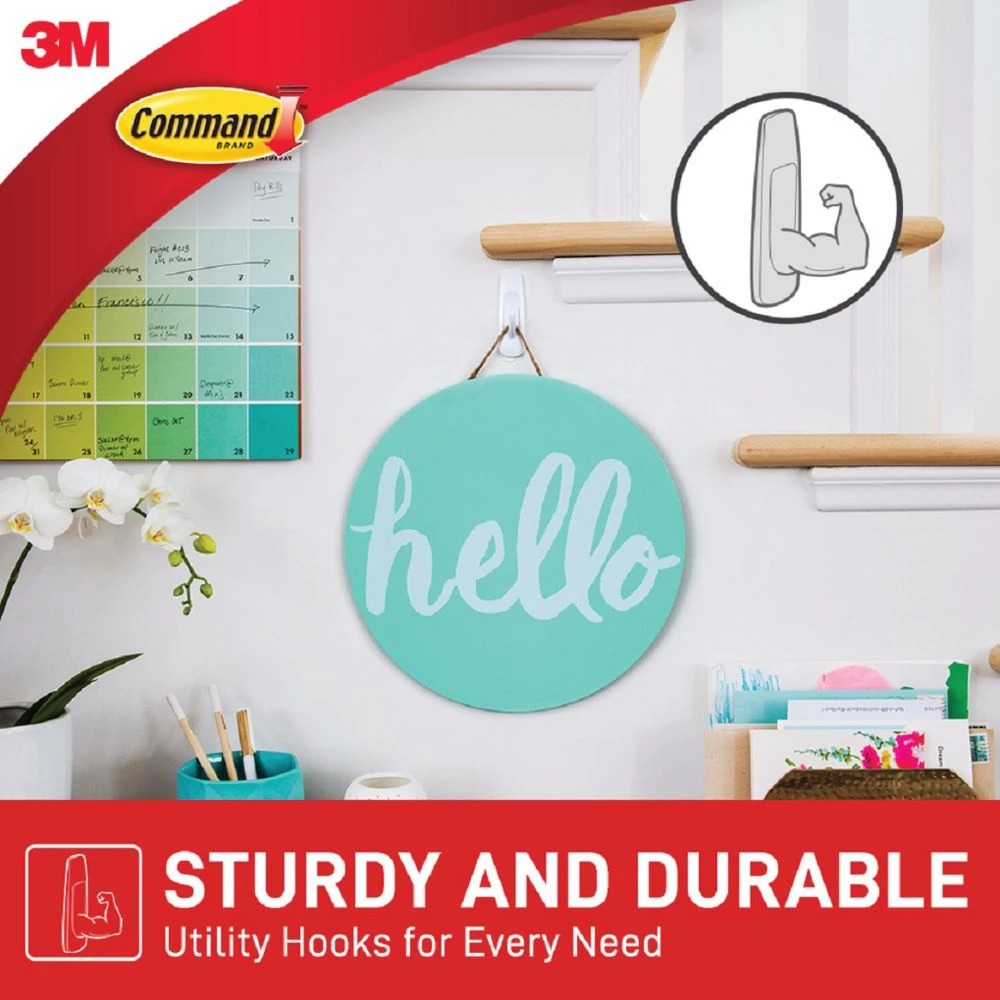 4 3M Command Hooks Value Pack Small, 4 of 8