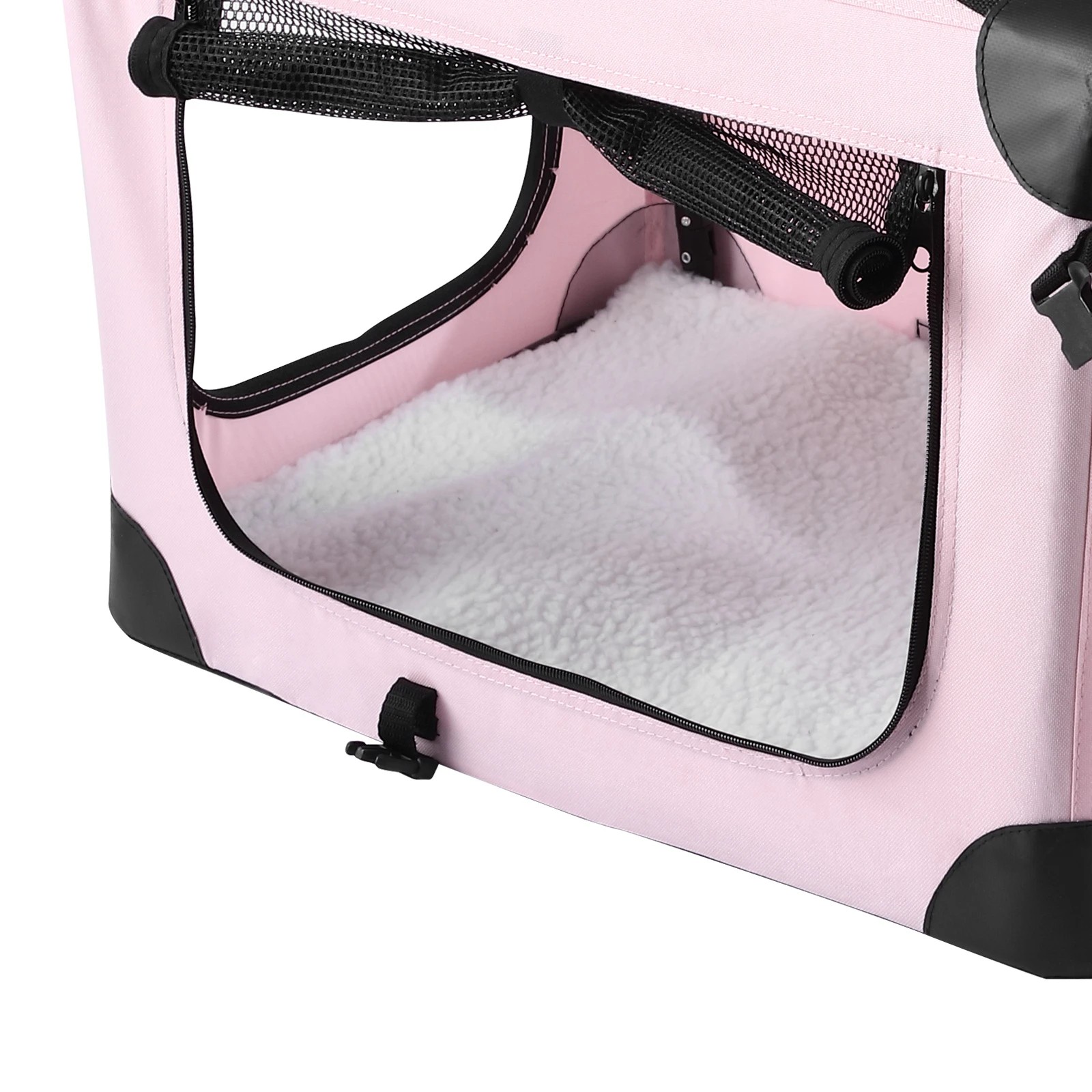 4 Pet Scene Dog Crate Kennel Soft Cat Travel Carrier Puppy Carry Bag Pink, 4 of 4