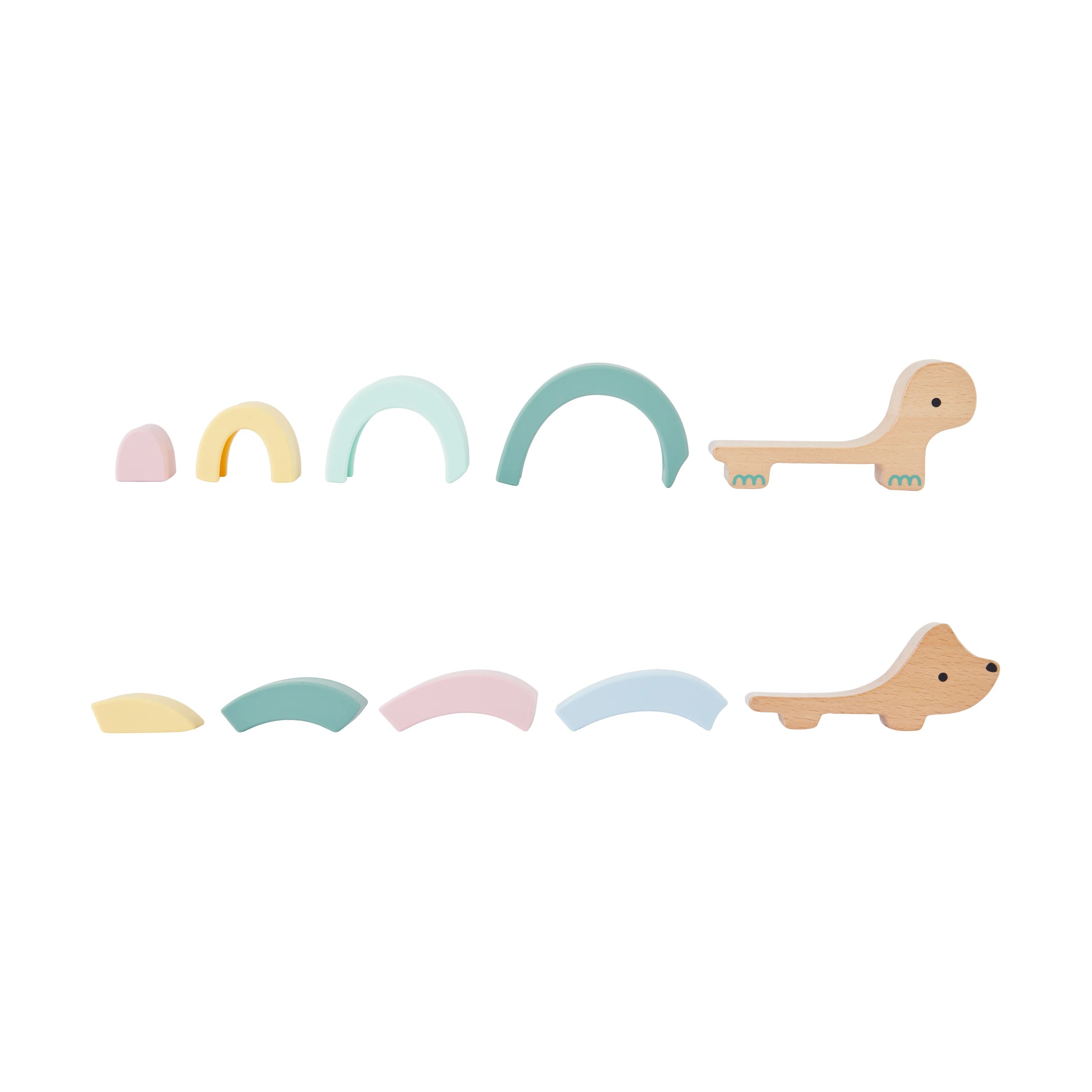 4 5 Piece Silicone Stacking Toy - Assorted, 4 of 5