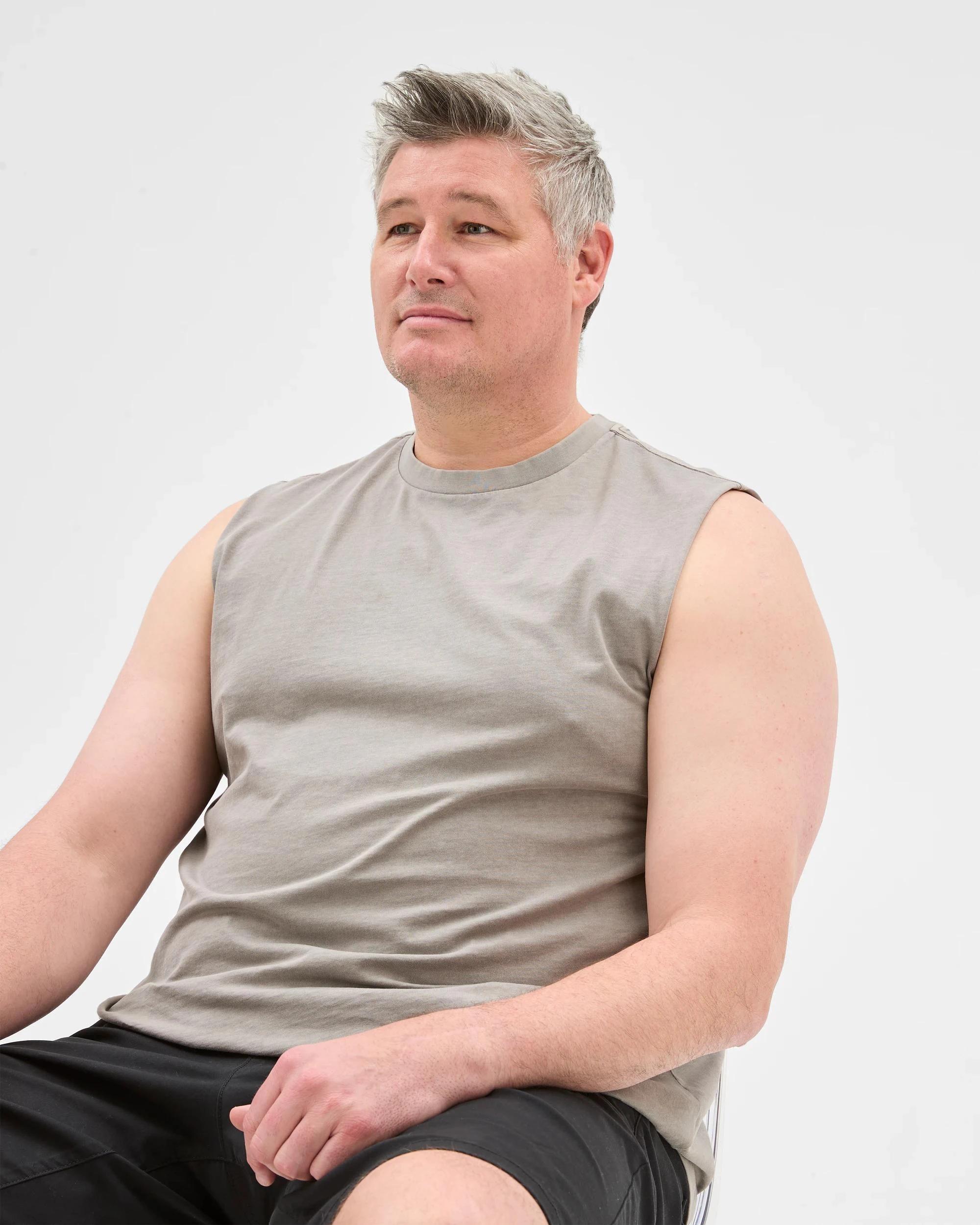 6 Target Plus Size Australian Cotton Plain Tank Top STEEPLE GREY, 6 of 6