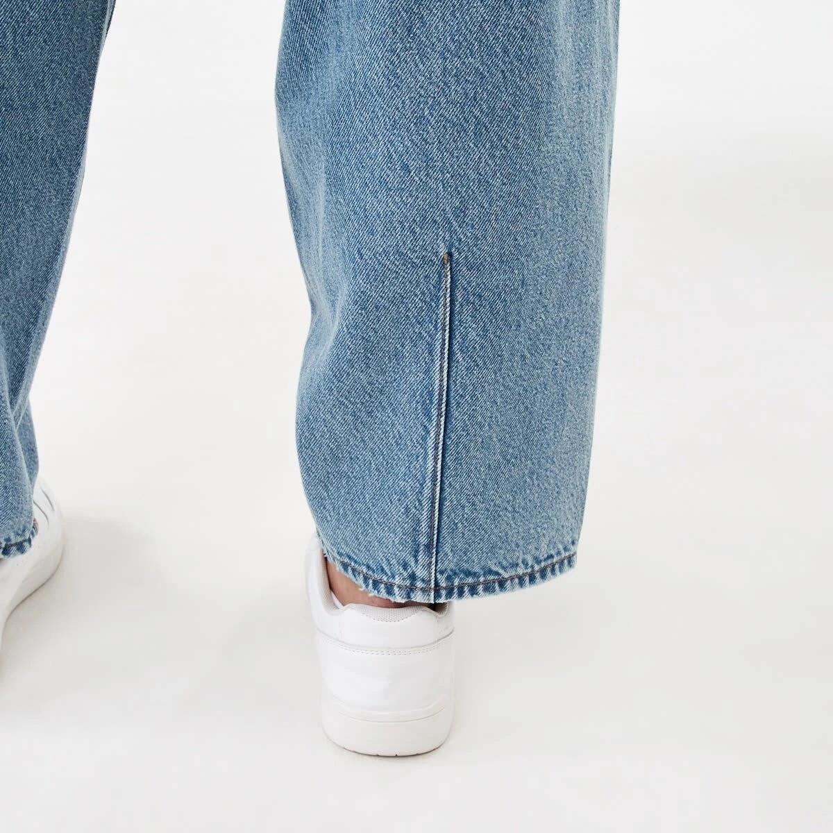 7 Barrel Leg Jeans Mid Wash, 7 of 7