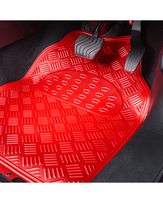 4 Pack Metallic Floor Mats -