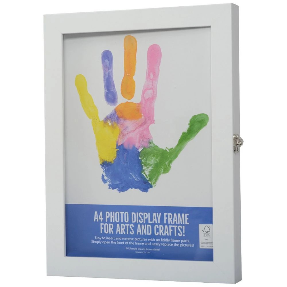 1 A4 Hinged Frame White, 1 of 4