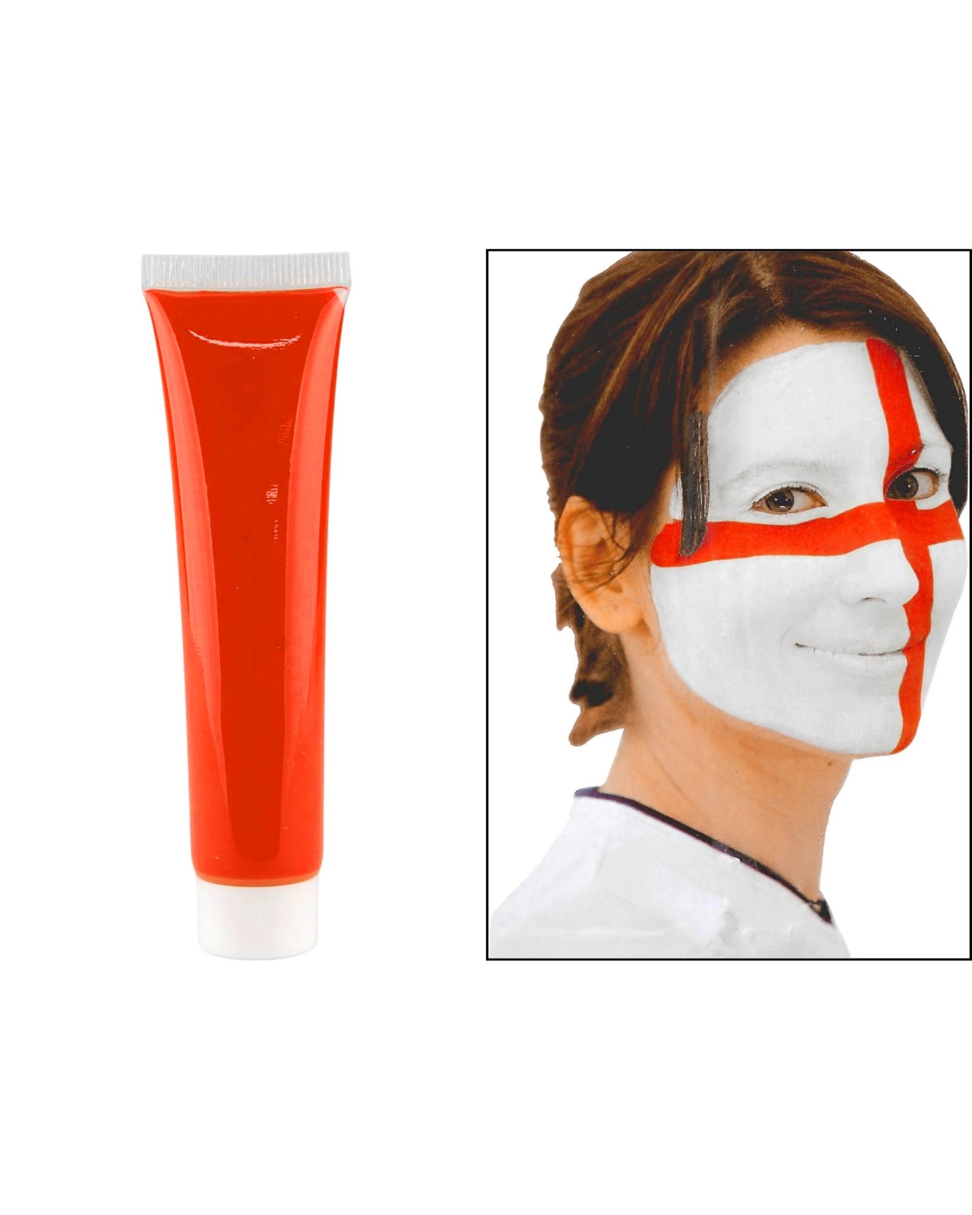 1 Party Planet Face Paint - ONE SIZE - Orange, 1 of 3